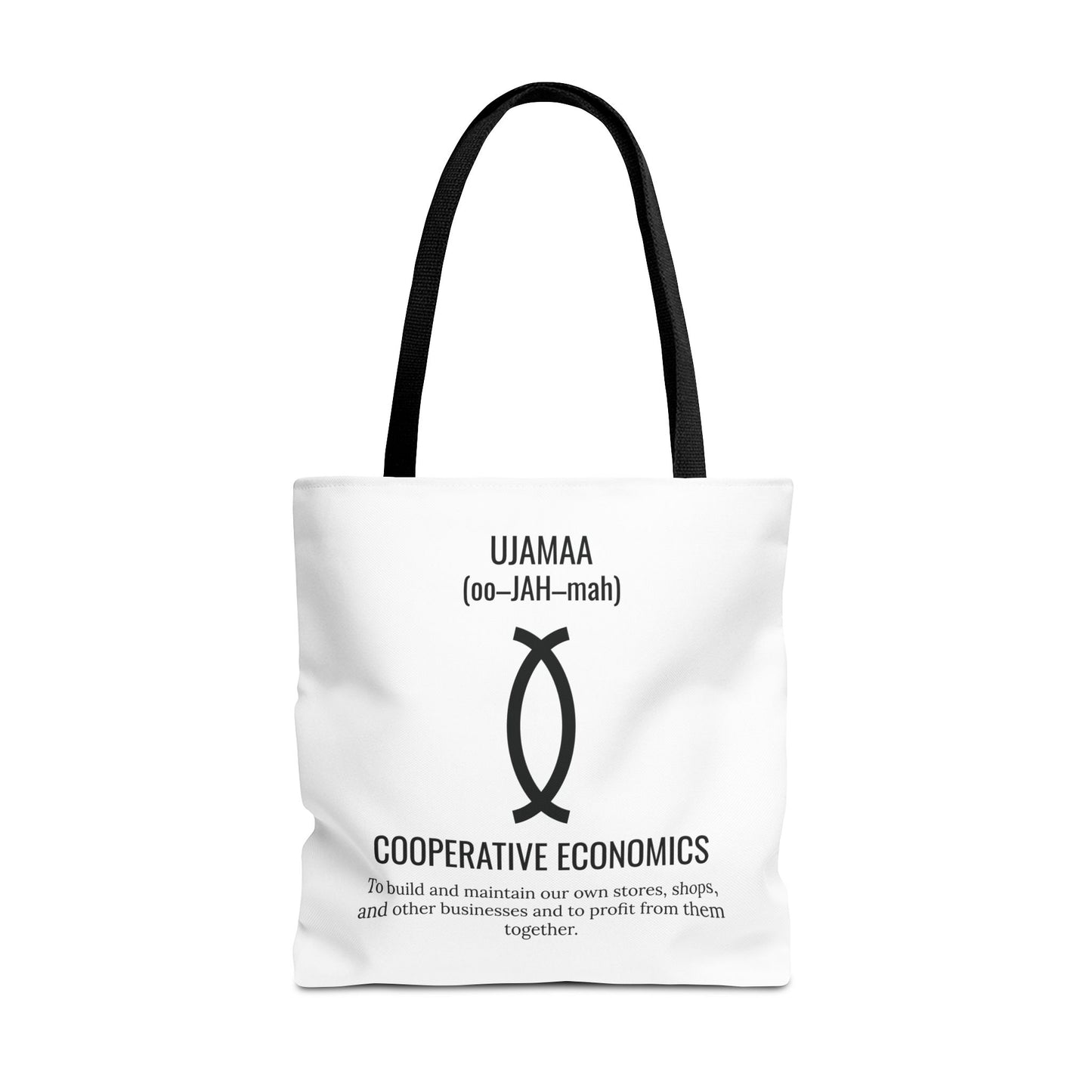 Ujamaa (Day 4) |Cooperative Economics | Tote Bag | White