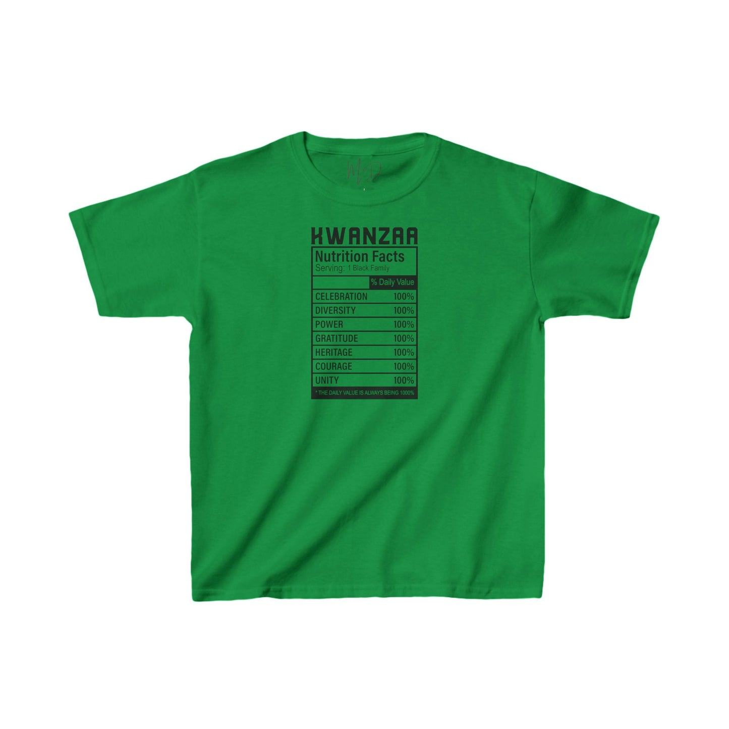 Kwanza Nutritional Facts | Kid’s T-Shirt