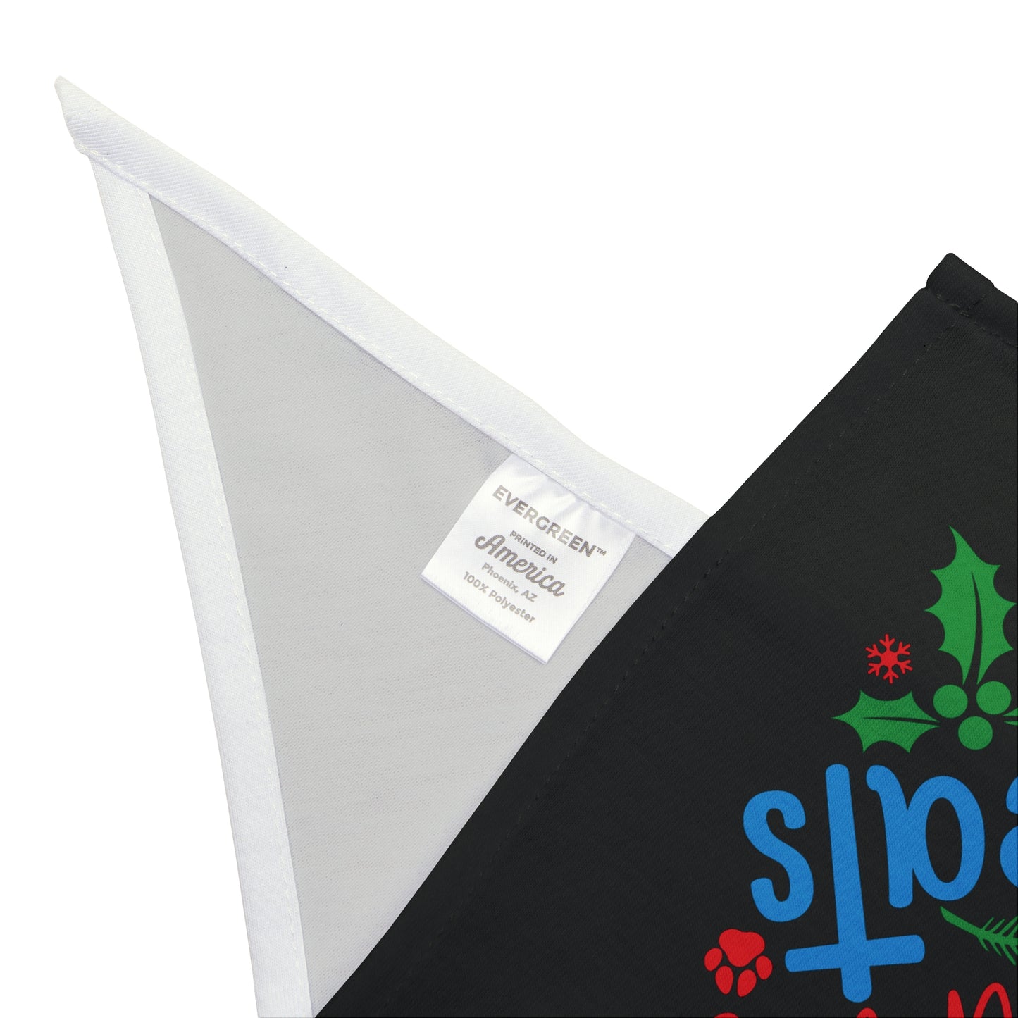 Oh Christmas Treats |Pet Bandana | Black