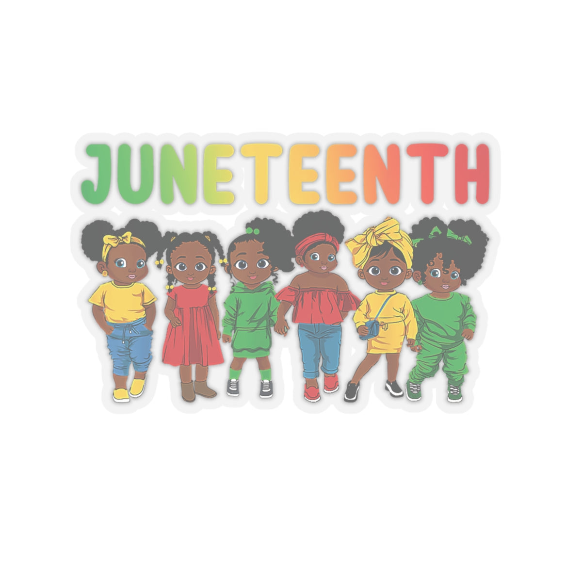 Juneteenth Girls | Kriss-Cut Stickers