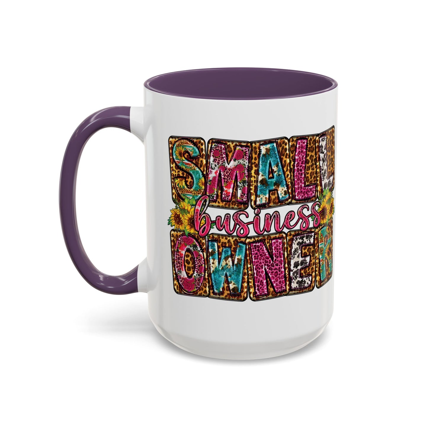Small Business Owner | 11oz or 15 oz Mug| Version 2| White Accent (Various Colors)