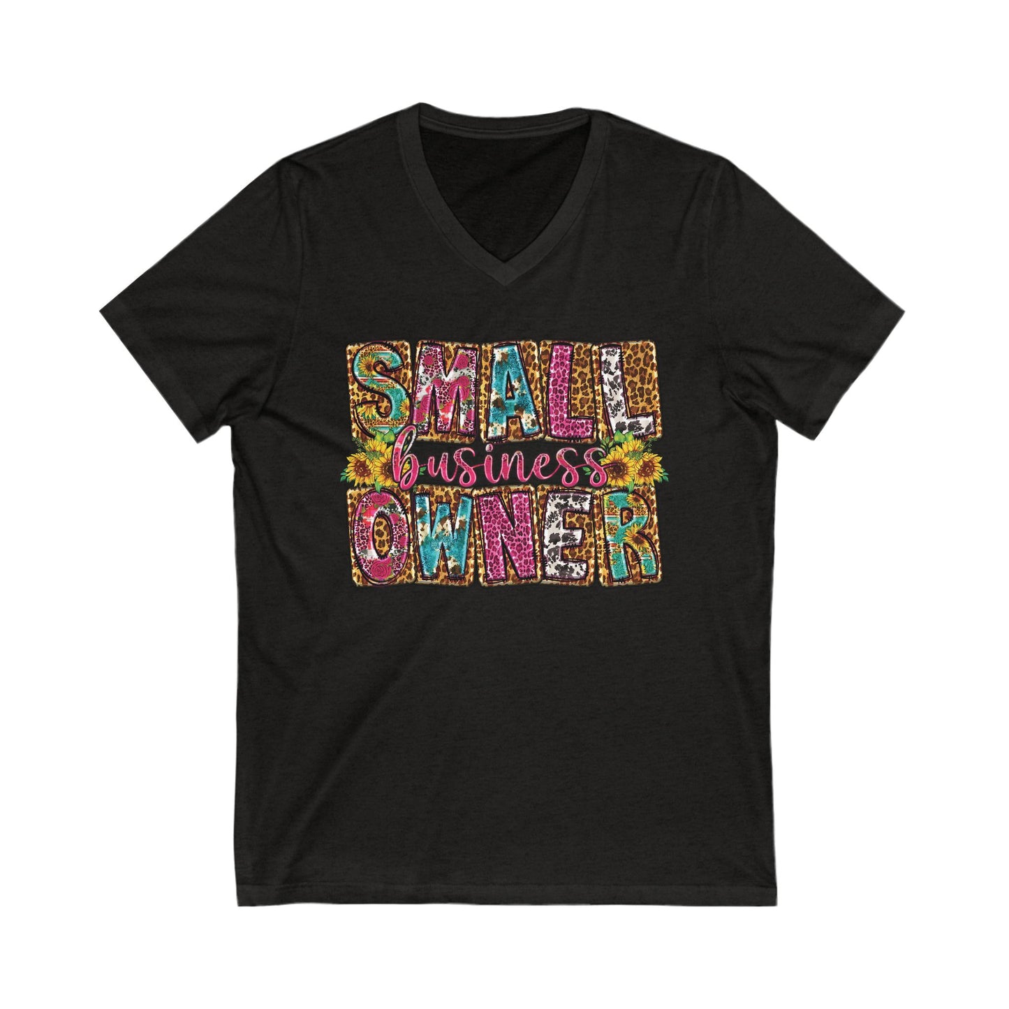 Small Business Owner | Version 2| Short Sleeve V-Neck Tee (Unisex)