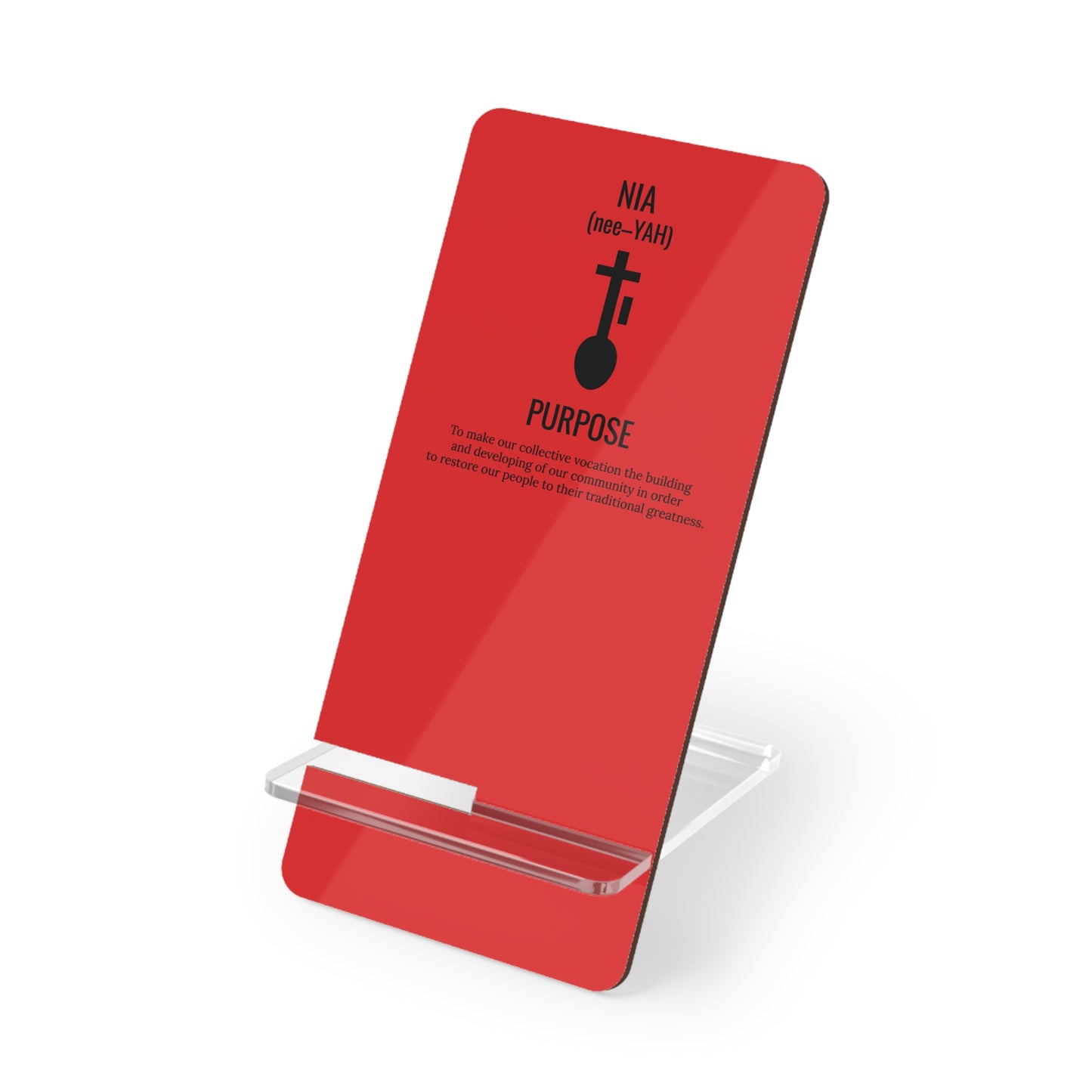 Nia (Day 5) | Purpose | Mobile Display Stand | Red