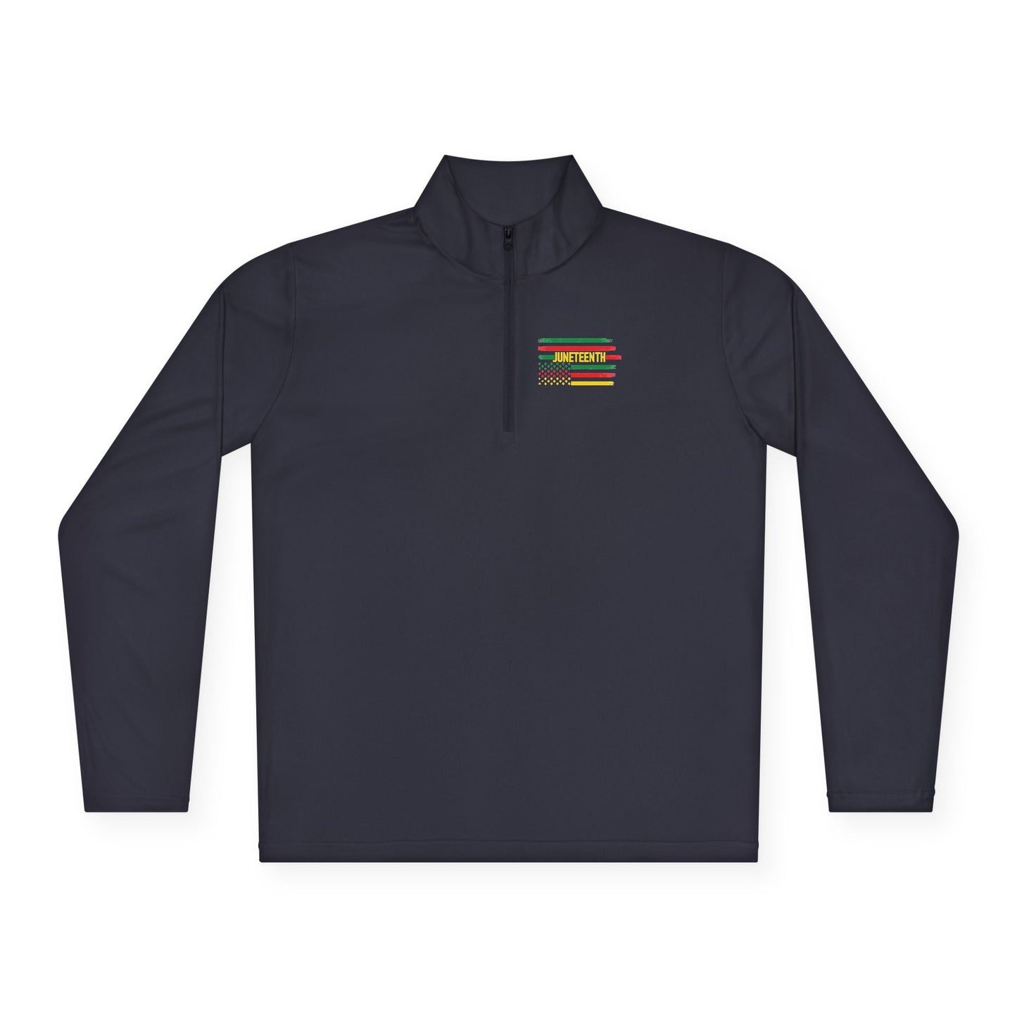 Juneteenth Flag | Quarter Zip Pullover| 2-Sided Print