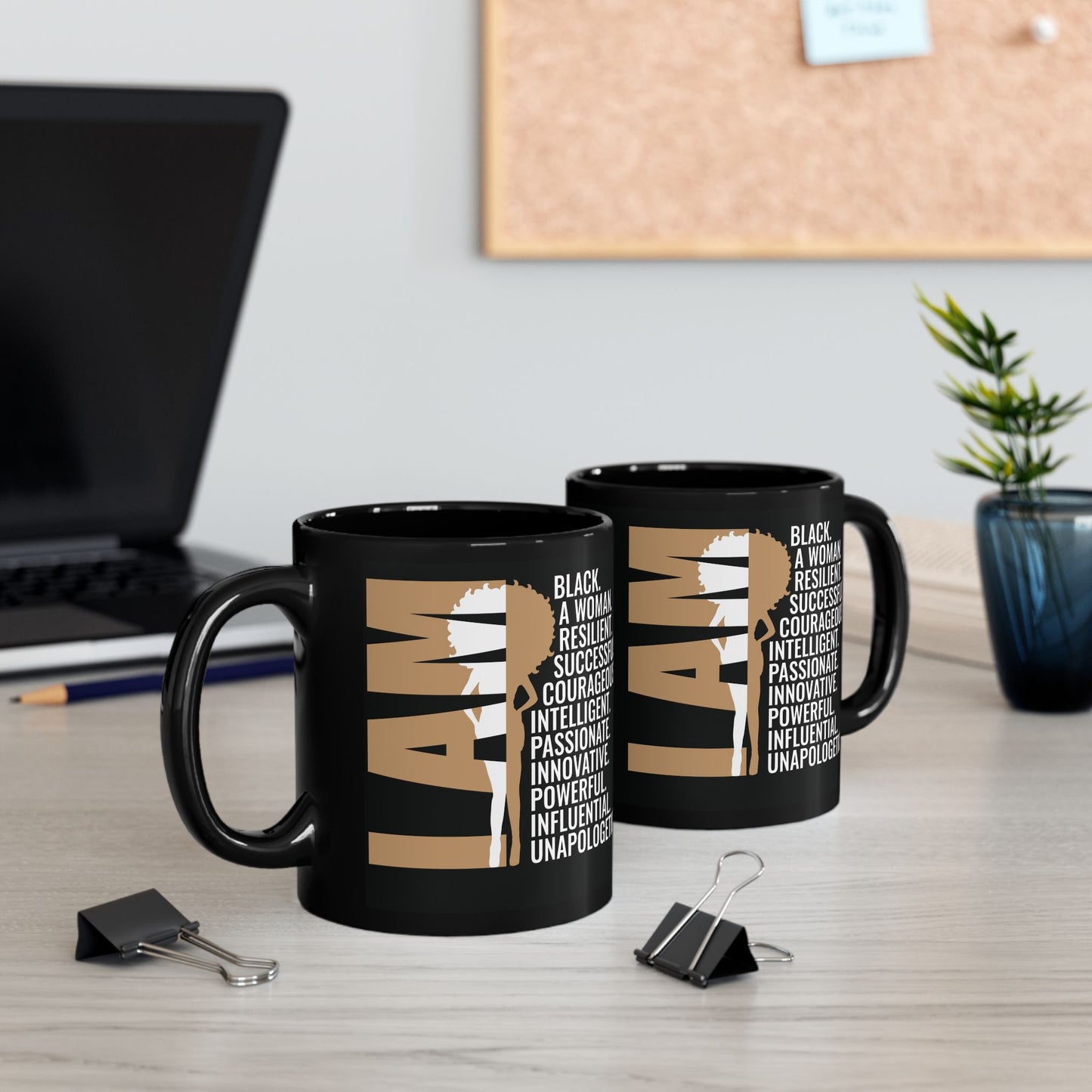 I AM| 11oz or 15 oz Mug| Black