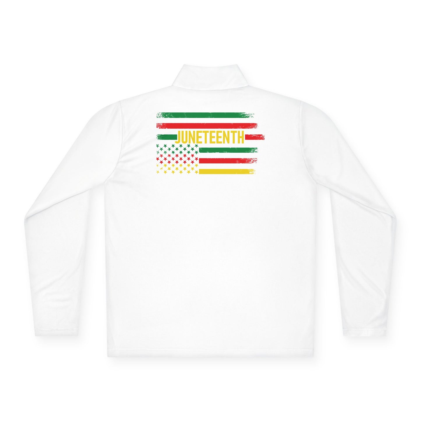 Juneteenth Flag | Quarter Zip Pullover| 2-Sided Print