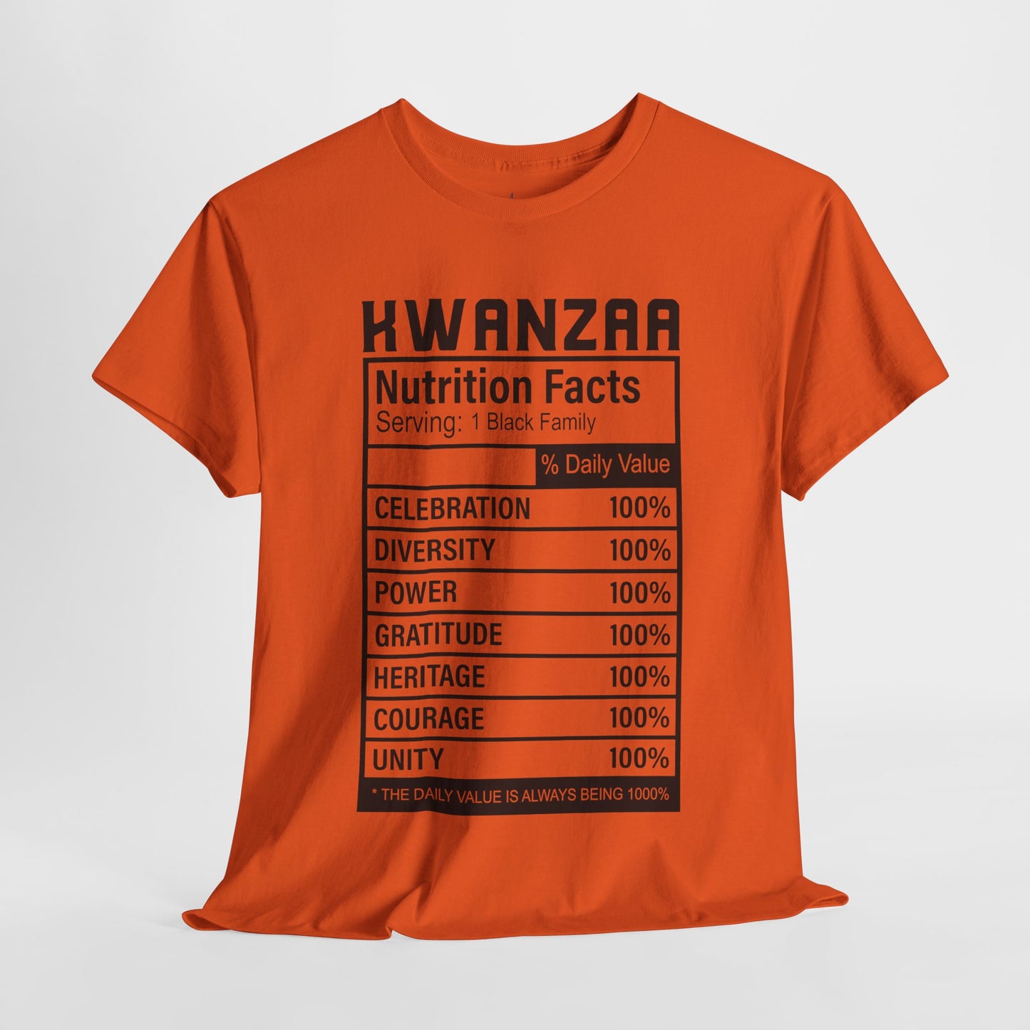 Kwanza Nutritional Facts | T-Shirt