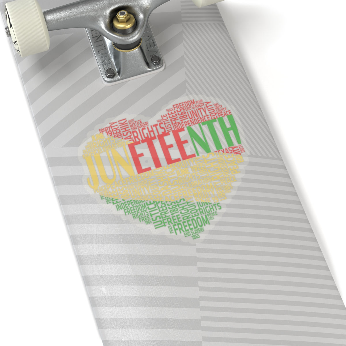 Juneteenth Heart | Kriss-Cut Stickers | Version 1