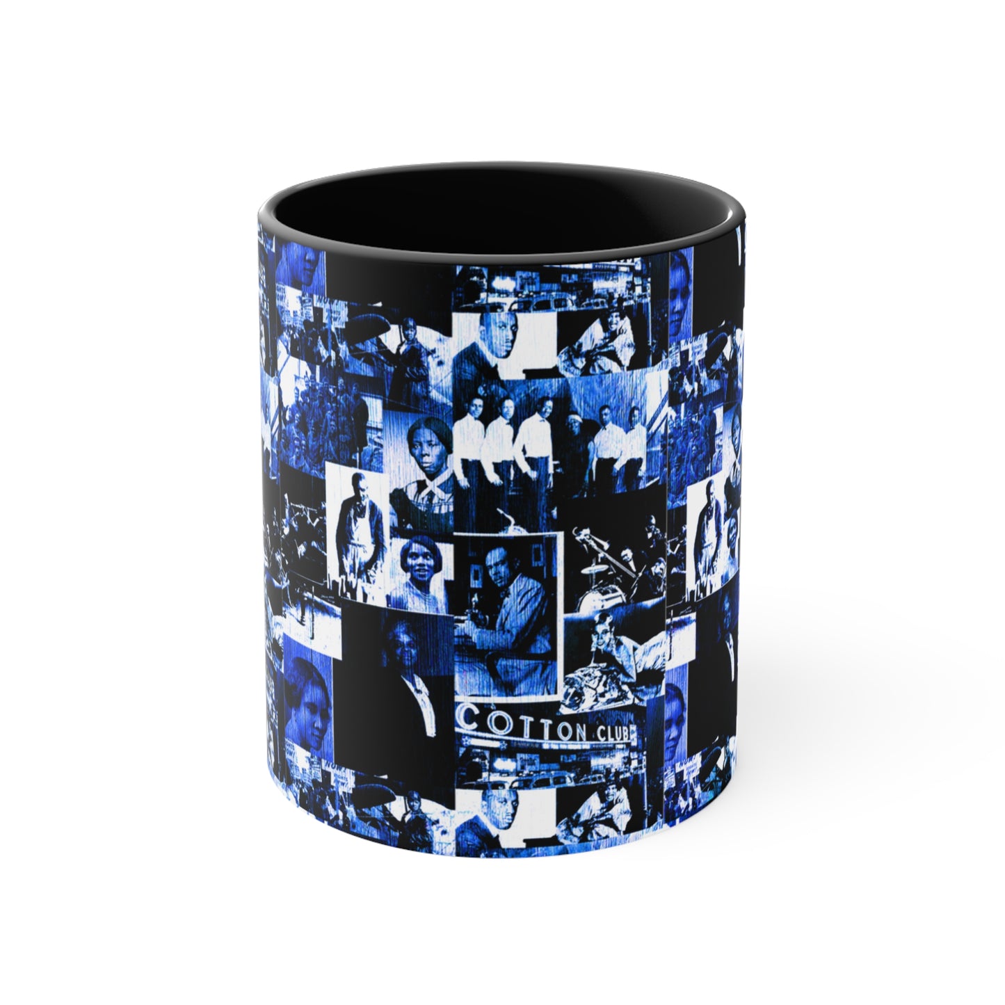 Black History 1920's Greatness (Blue) (Accent Mug) |Coffee & Tea Mug | Full Print| 11 Oz.