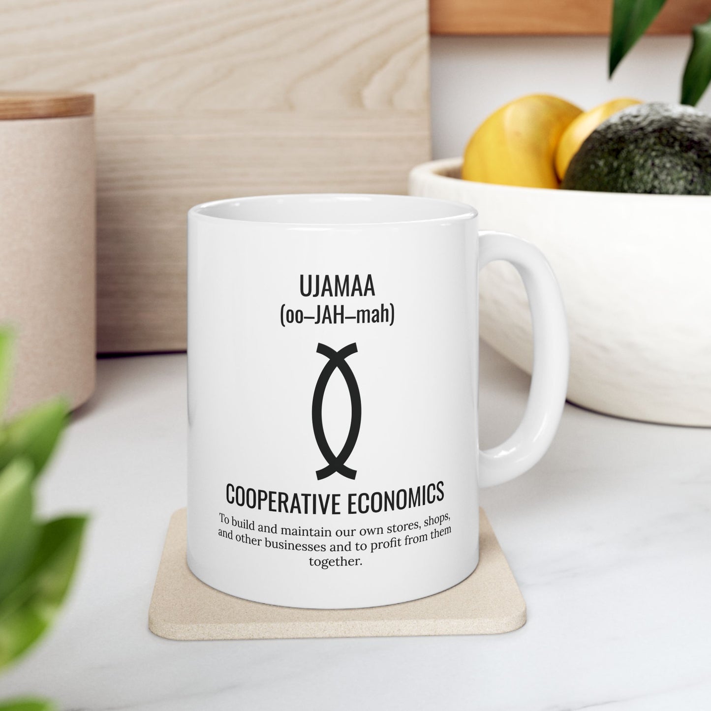 Ujamaa (Day 4) |Cooperative Economics | 11oz Mug| White |