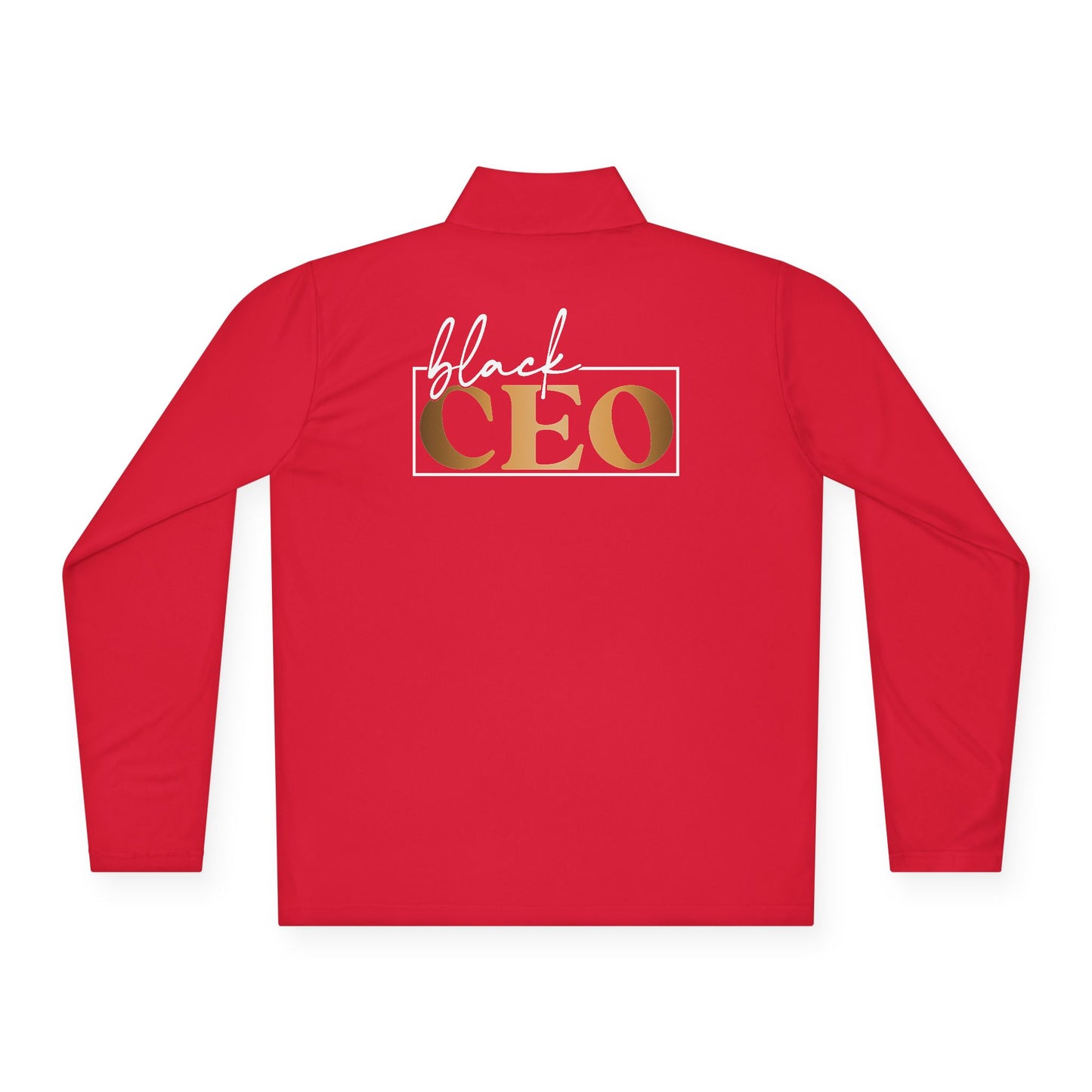 Black CEO |Quarter Zip Pullover| 2-Sided Print