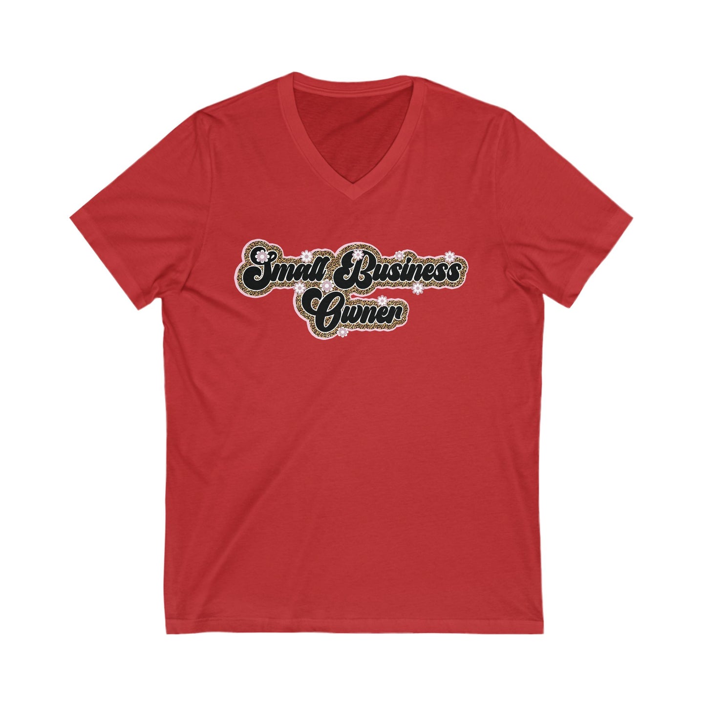 Small Business Owner | Version 3| Short Sleeve V-Neck Tee (Unisex)