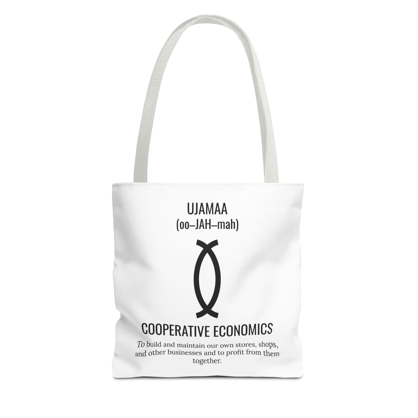 Ujamaa (Day 4) |Cooperative Economics | Tote Bag | White