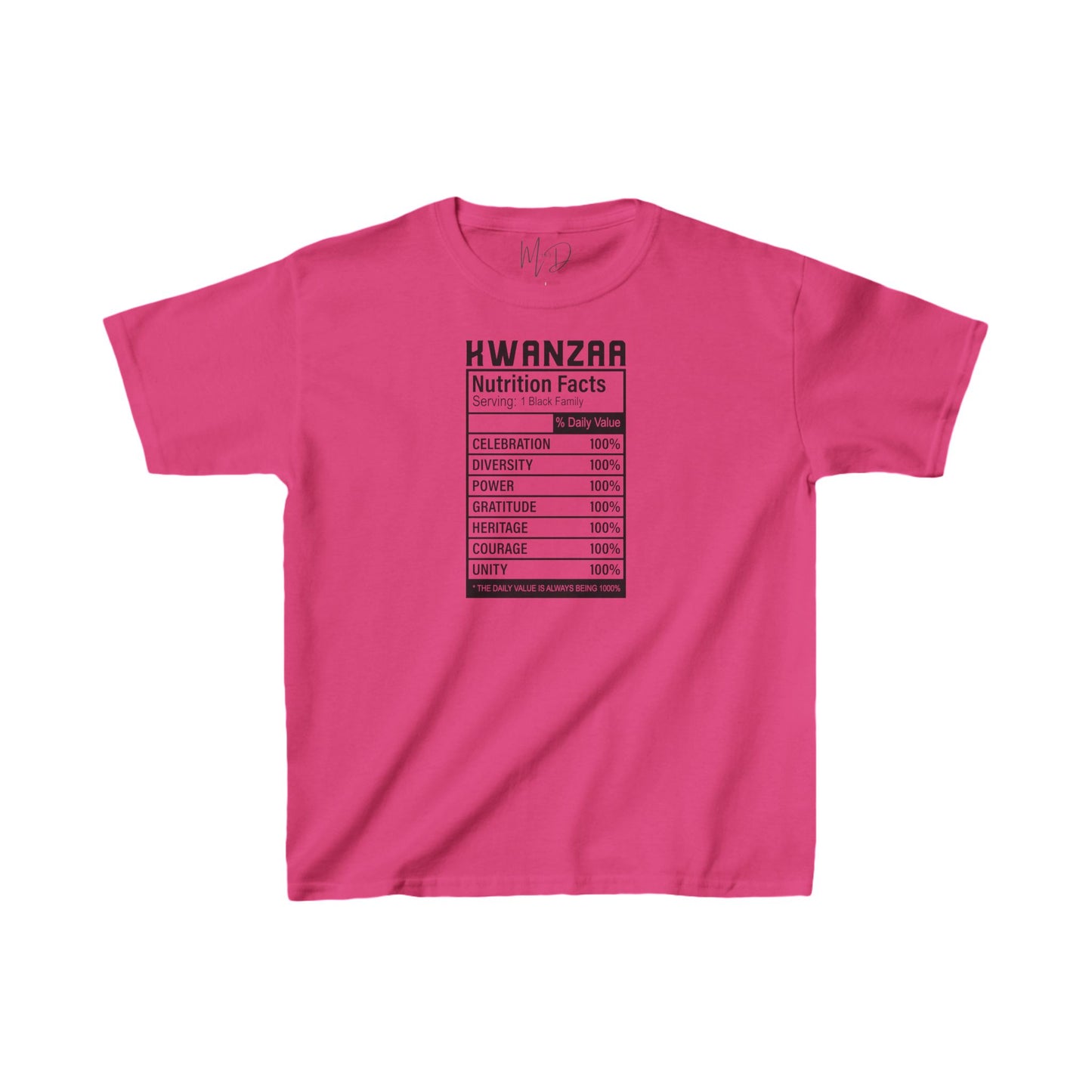 Kwanza Nutritional Facts | Kid’s T-Shirt