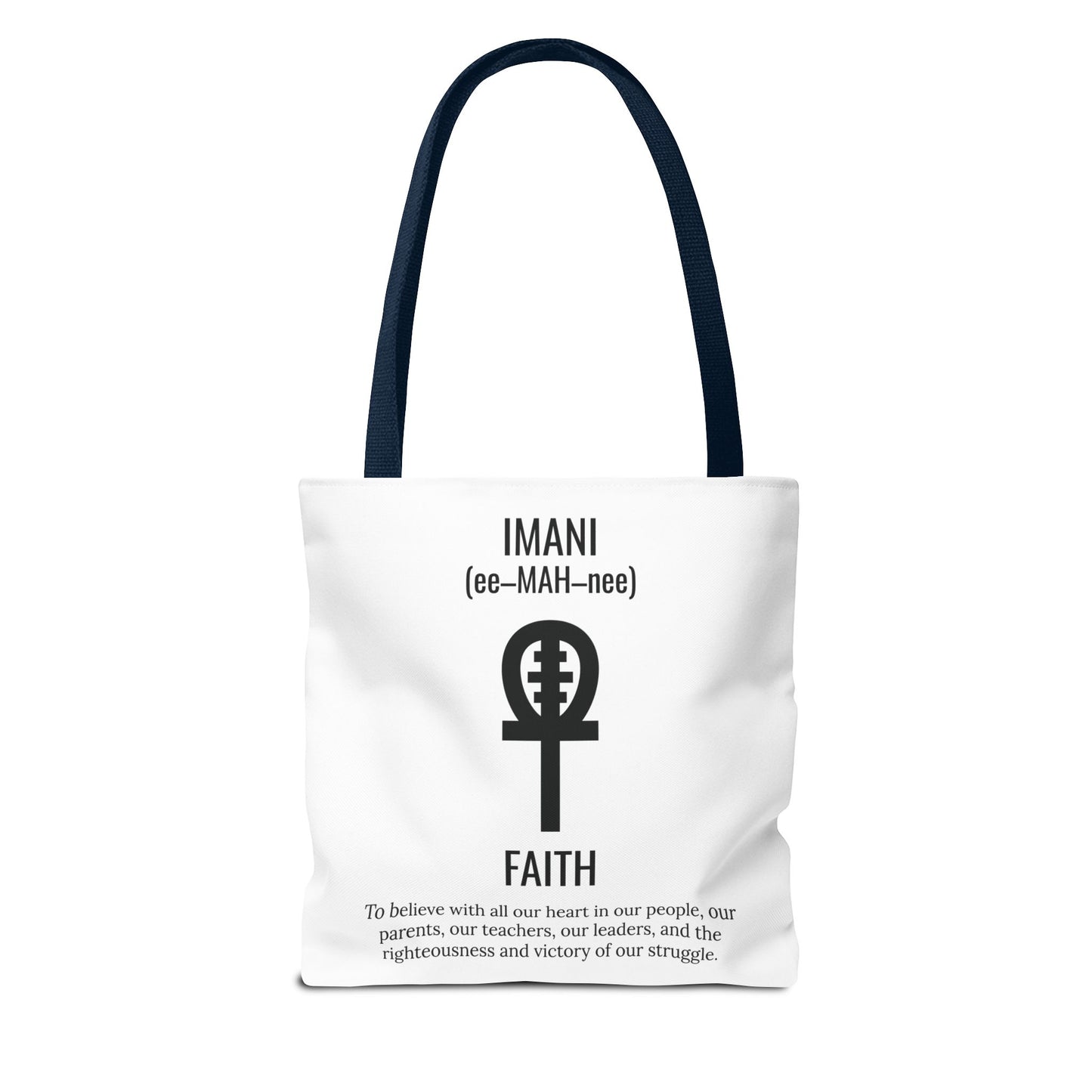 Imani (Day 7) Faith | Tote Bag | White