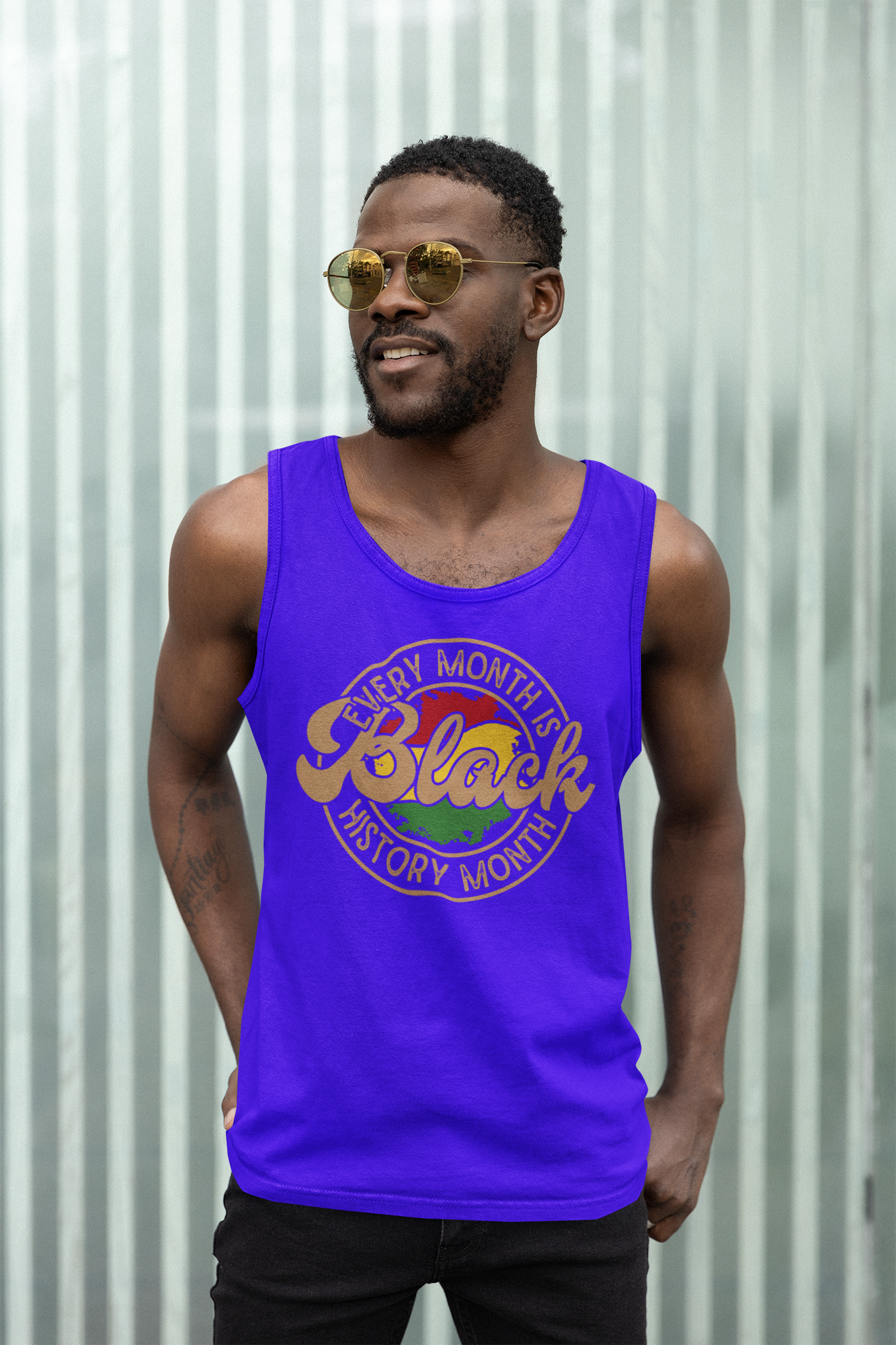 Every Month Is Black History Month Tank Top Unisex