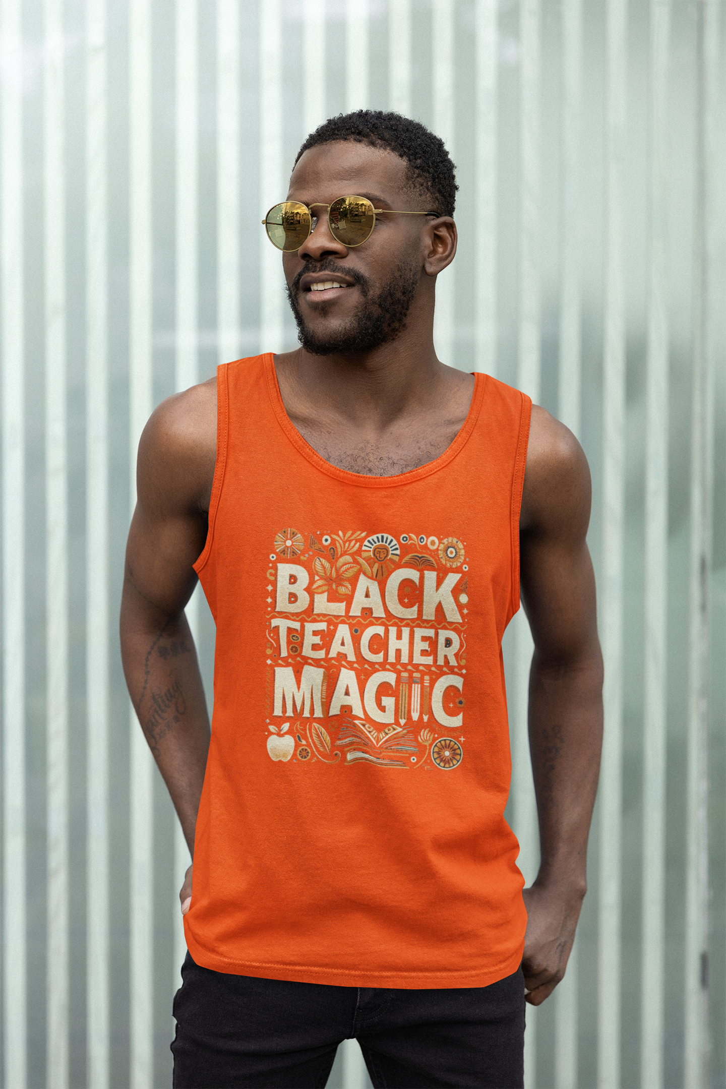 Black Teacher Magic (Fall) Tank Top Unisex