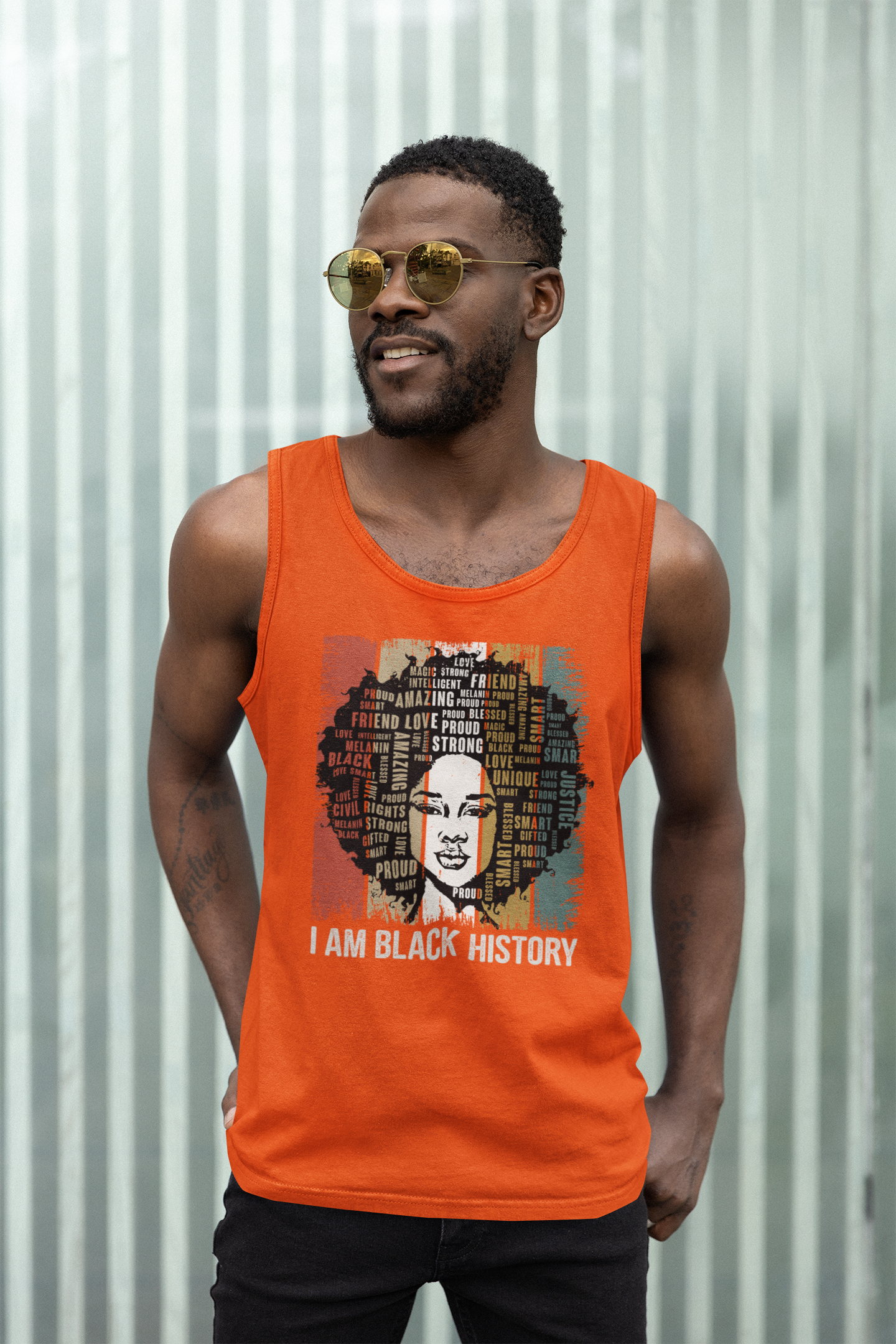 I Am Black History T-Shirt. Tank Top Unisex