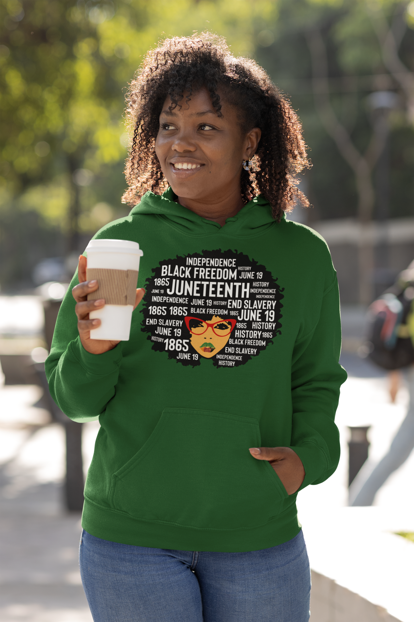 Juneteenth Classy Women's Hooded Sweatshirt (Version 1)