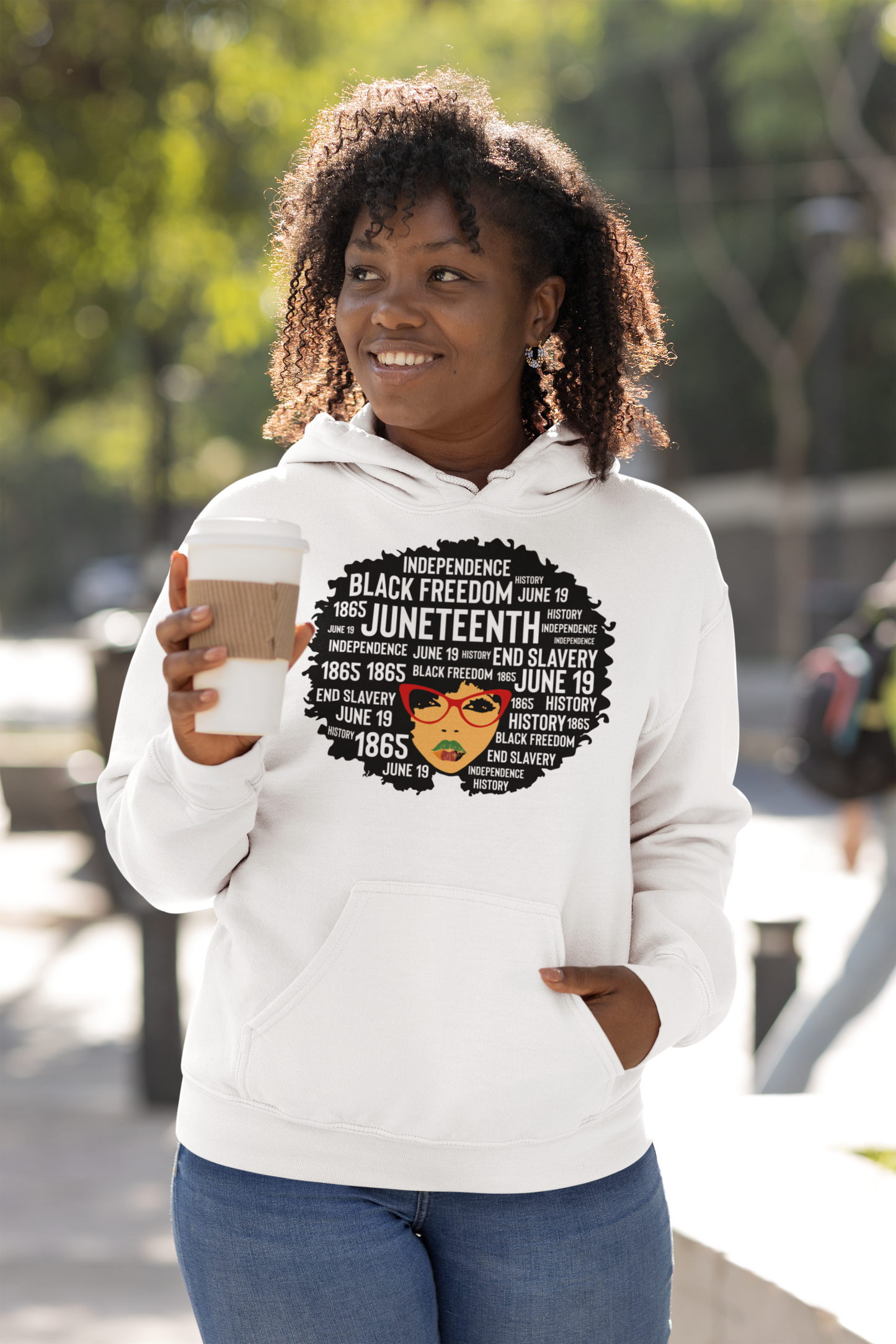 Juneteenth Classy Women's Hooded Sweatshirt (Version 1)