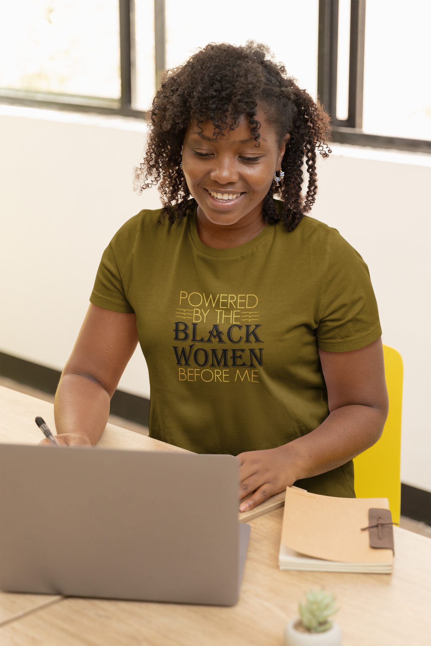 Powered By The Woman Before Me T-Shirt