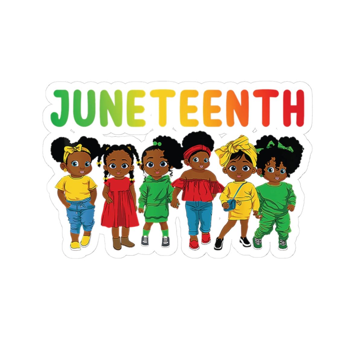 Juneteenth Girls | Kriss-Cut Stickers