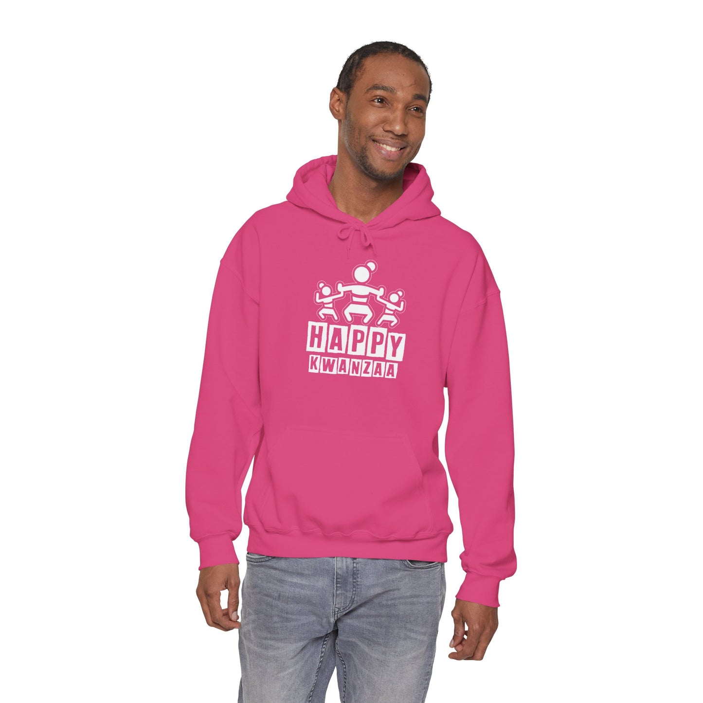 Happy Kwanza Squad | Version 1|White Font| Hooded Sweatshirt