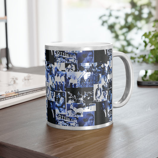Black History 1920's Greatness (Blue) (Silver Metallic Version) |Coffee & Tea Mug | Full Print| 11 Oz.