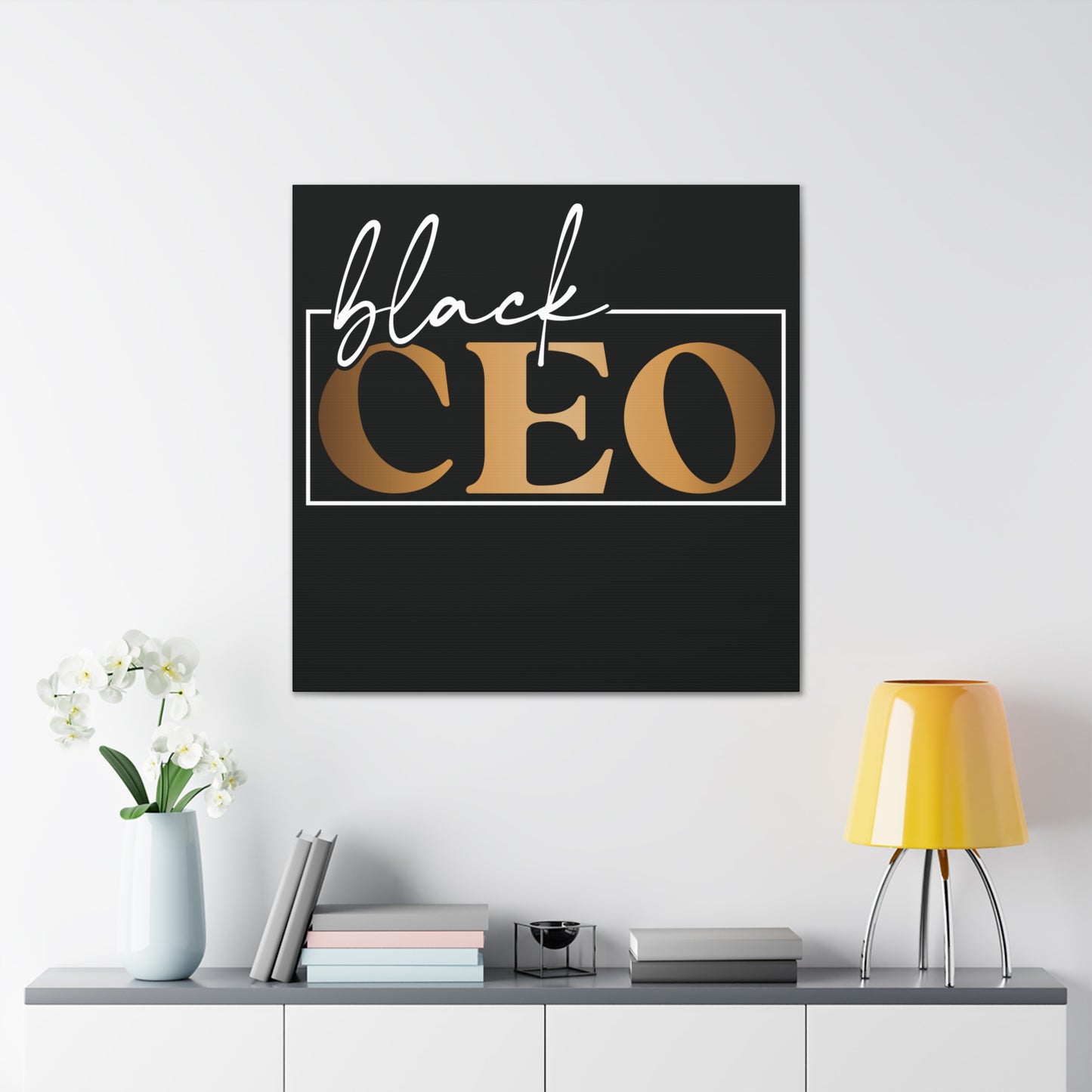 Black CEO | Canvas Gallery Wrap | Black Background