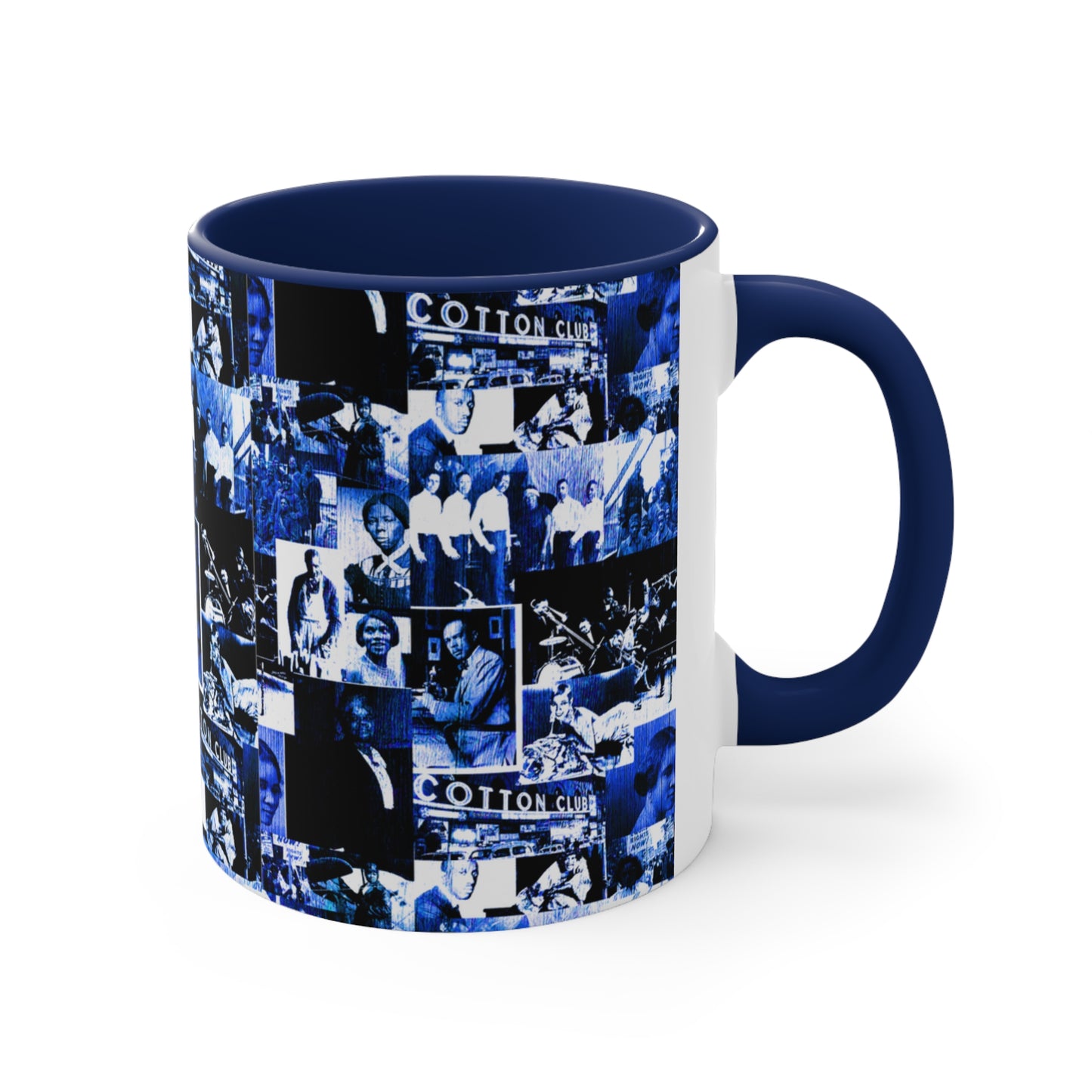 Black History 1920's Greatness (Blue) (Accent Mug) |Coffee & Tea Mug | Full Print| 11 Oz.