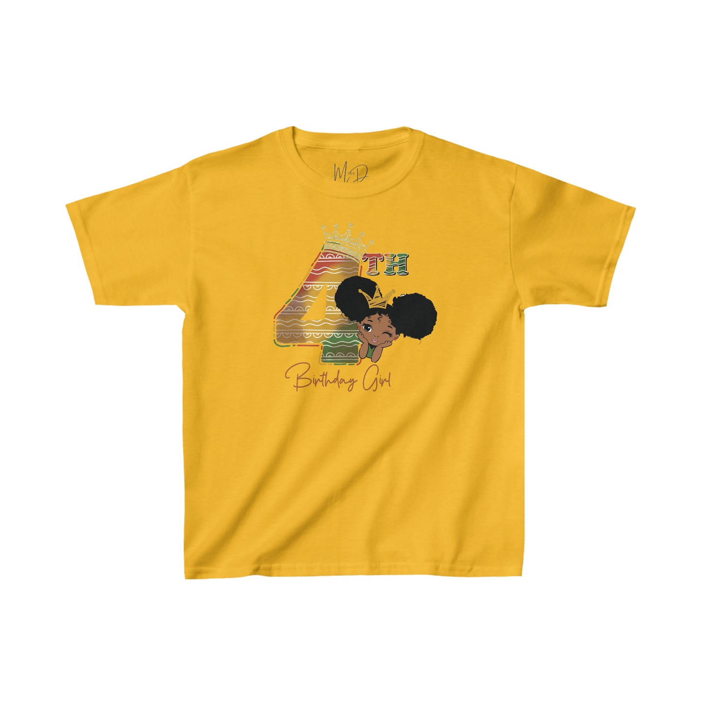 4th Princess Birthday Girl Juneteenth T-Shirt
