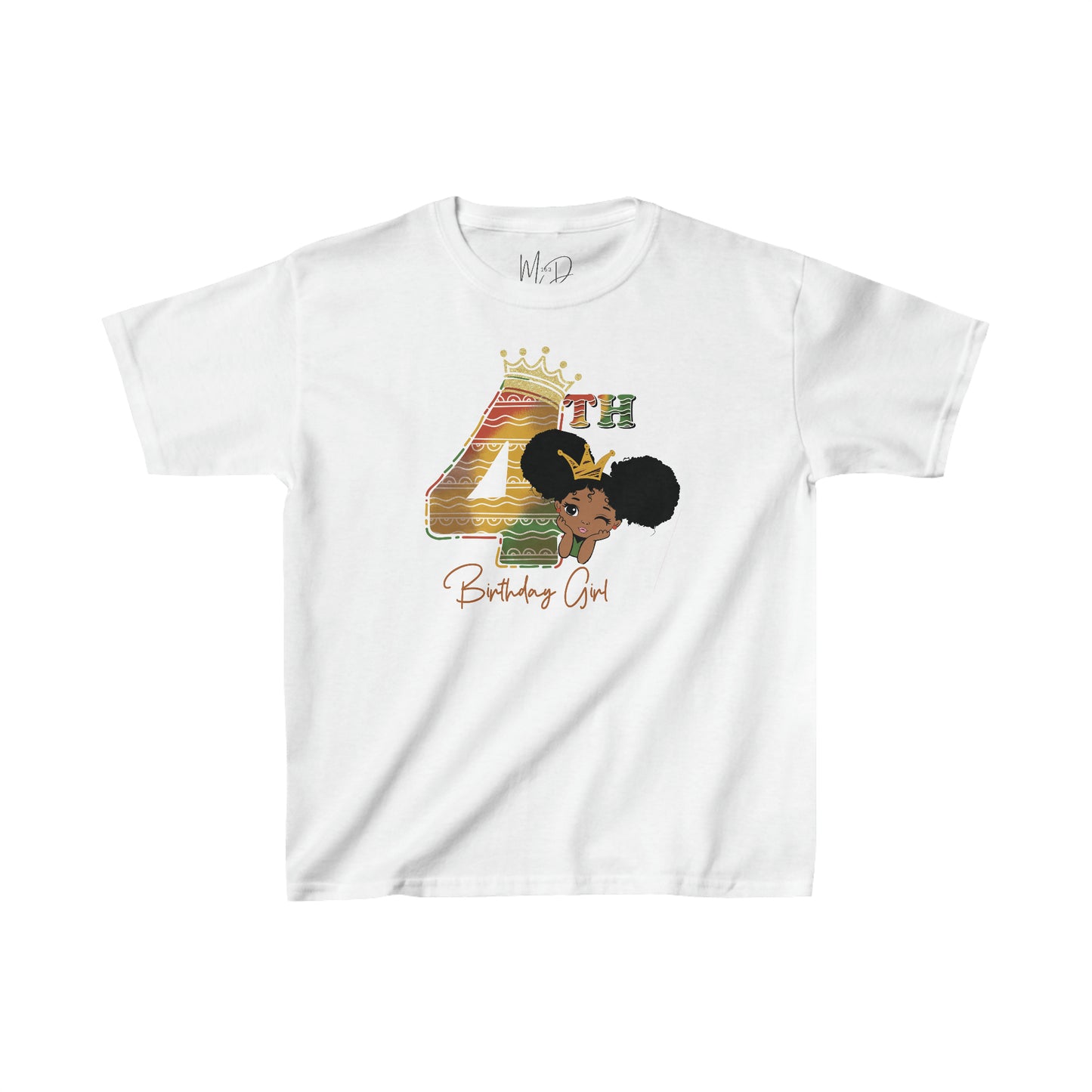 4th Princess Birthday Girl Juneteenth T-Shirt