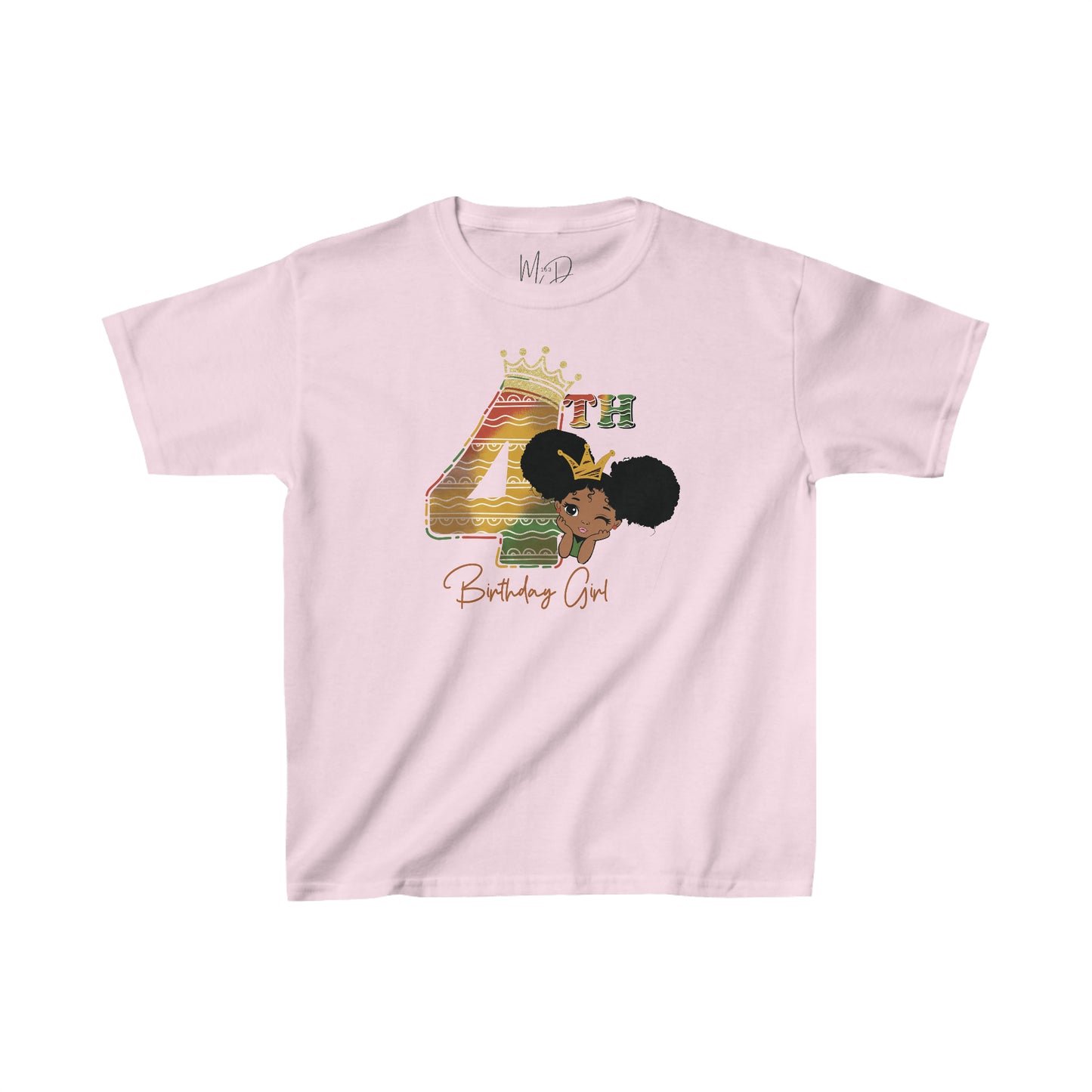 4th Princess Birthday Girl Juneteenth T-Shirt