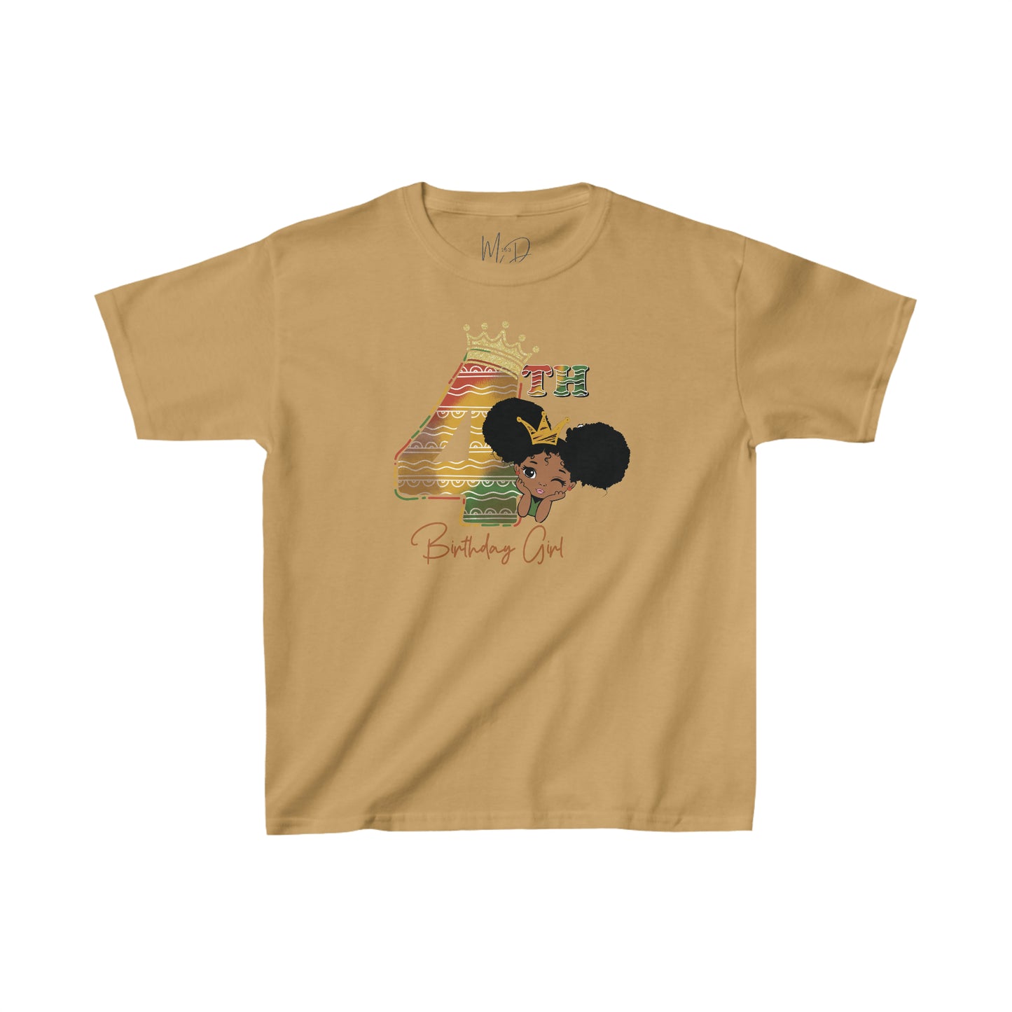 4th Princess Birthday Girl Juneteenth T-Shirt