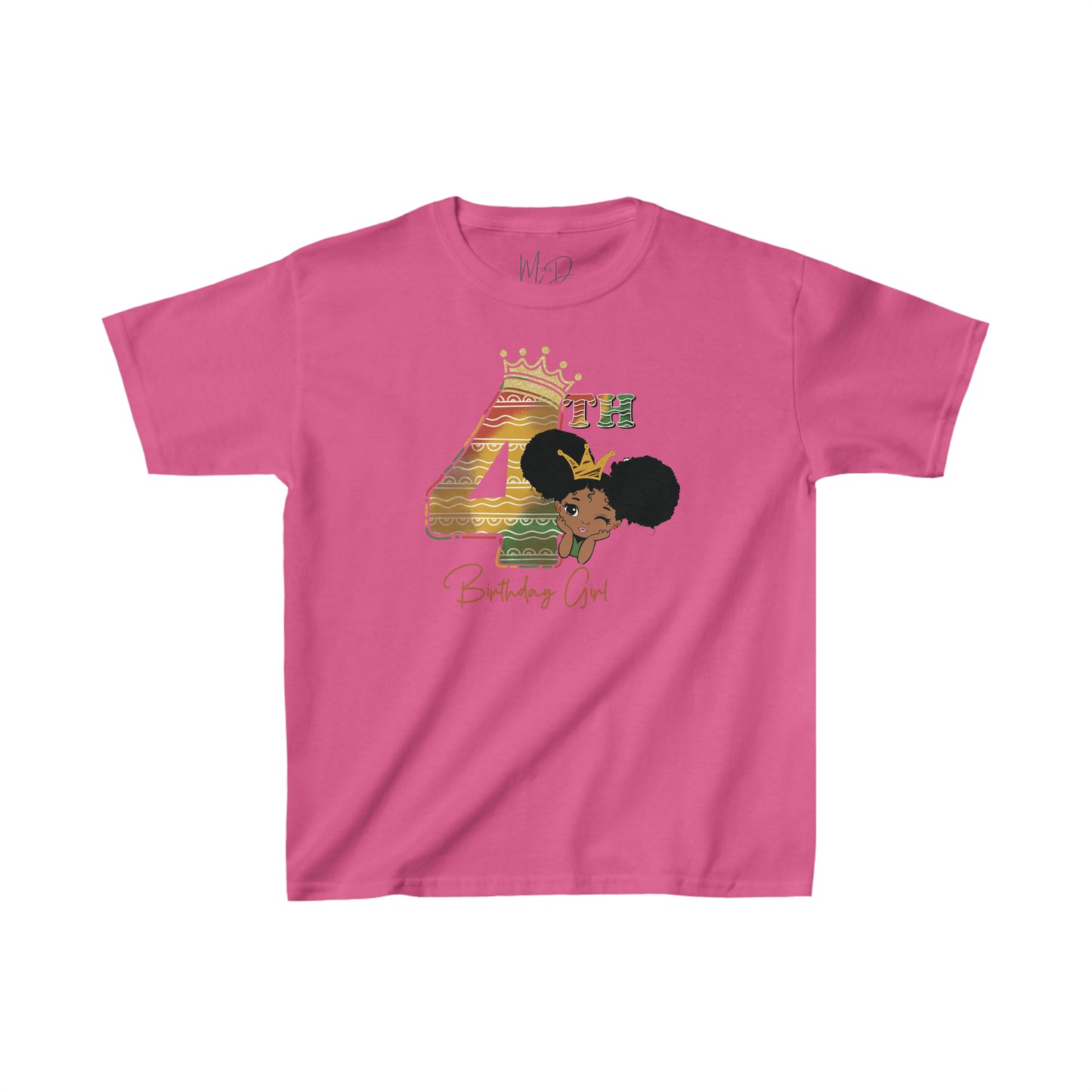 4th Princess Birthday Girl Juneteenth T-Shirt