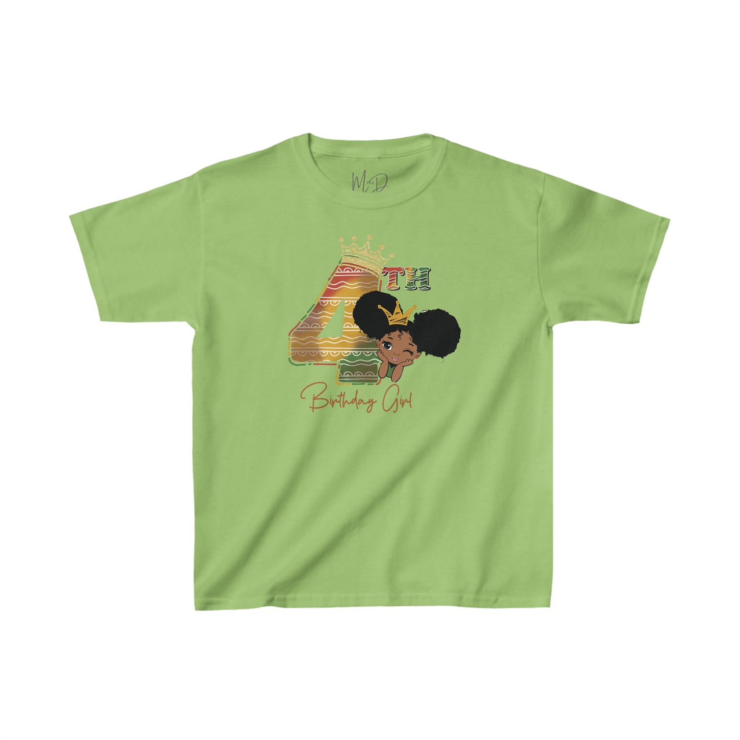 4th Princess Birthday Girl Juneteenth T-Shirt