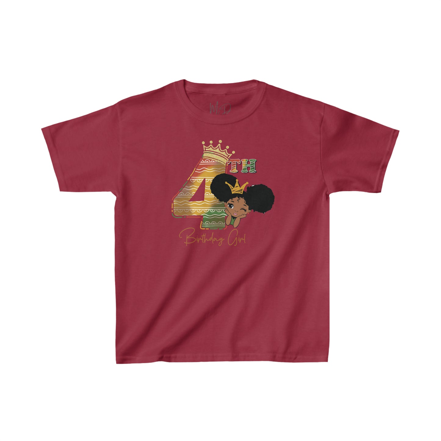 4th Princess Birthday Girl Juneteenth T-Shirt