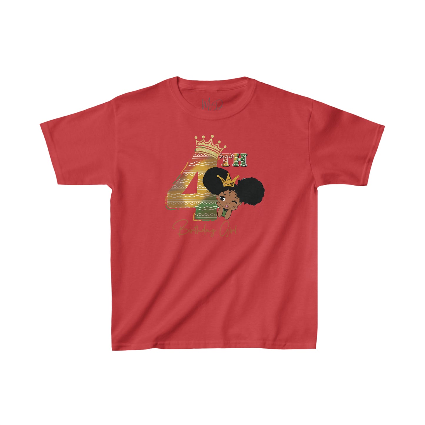 4th Princess Birthday Girl Juneteenth T-Shirt