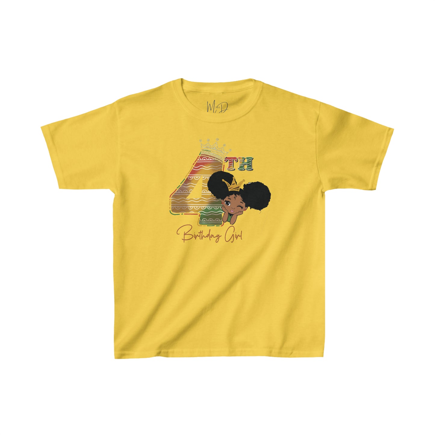 4th Princess Birthday Girl Juneteenth T-Shirt