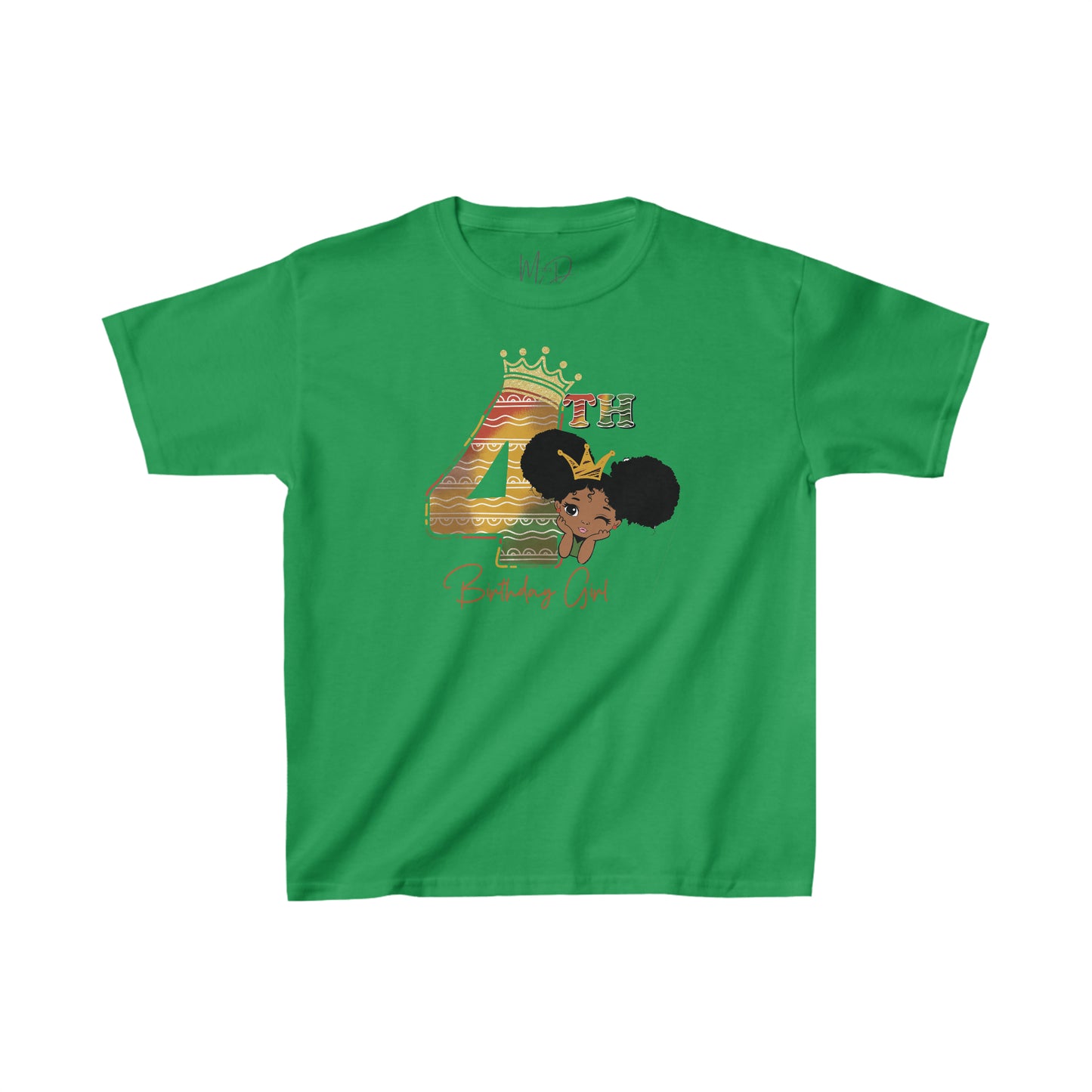4th Princess Birthday Girl Juneteenth T-Shirt