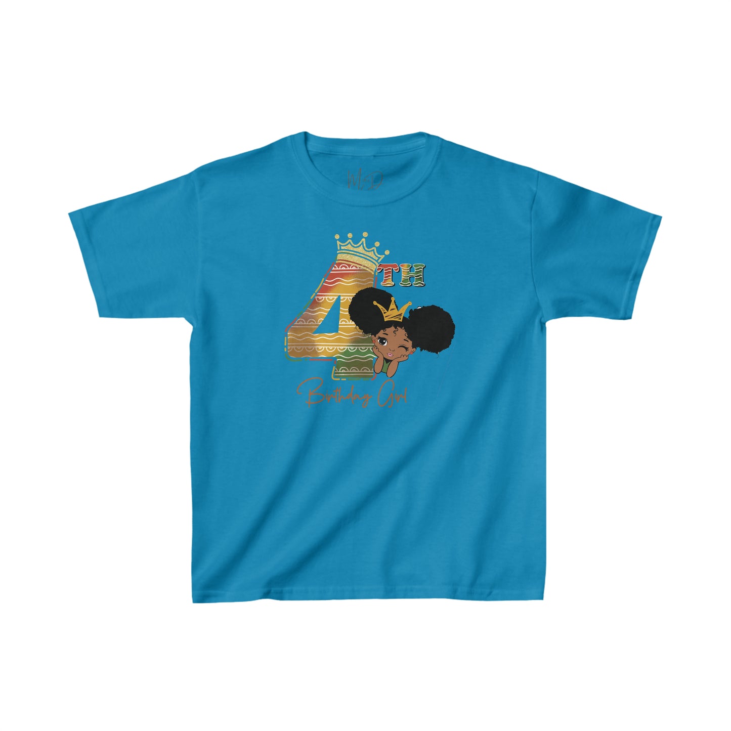 4th Princess Birthday Girl Juneteenth T-Shirt
