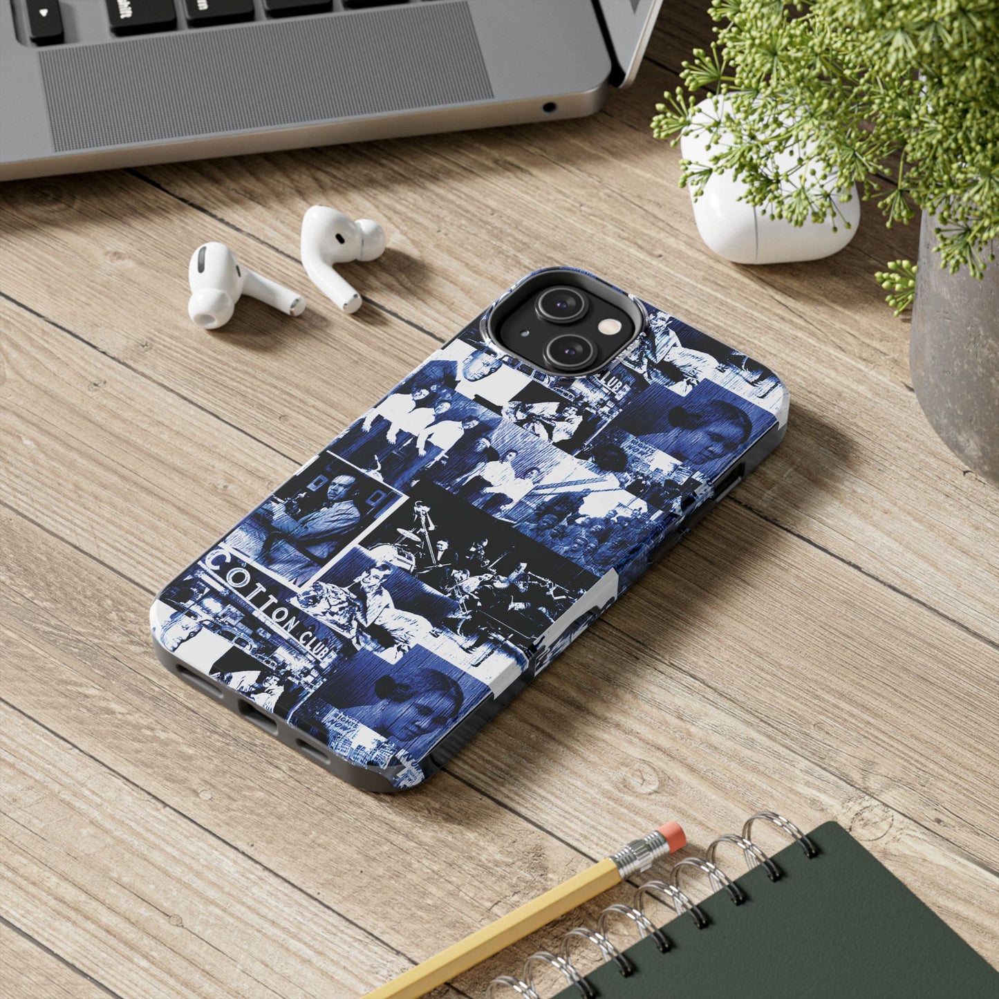 Black History 1920's Greatness (Blue) (Black Version) iIPhone Case