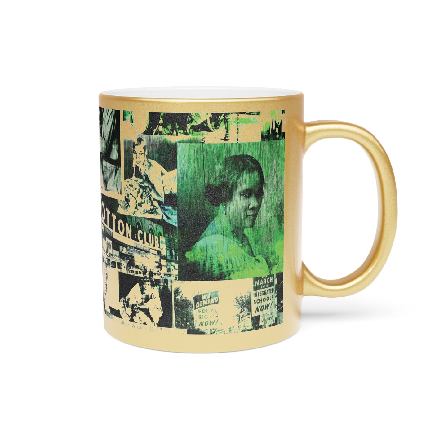 Black History 1920's Greatness (Green) (Gold Metallic Version) |Coffee & Tea Mug | Full Print| 11 Oz.