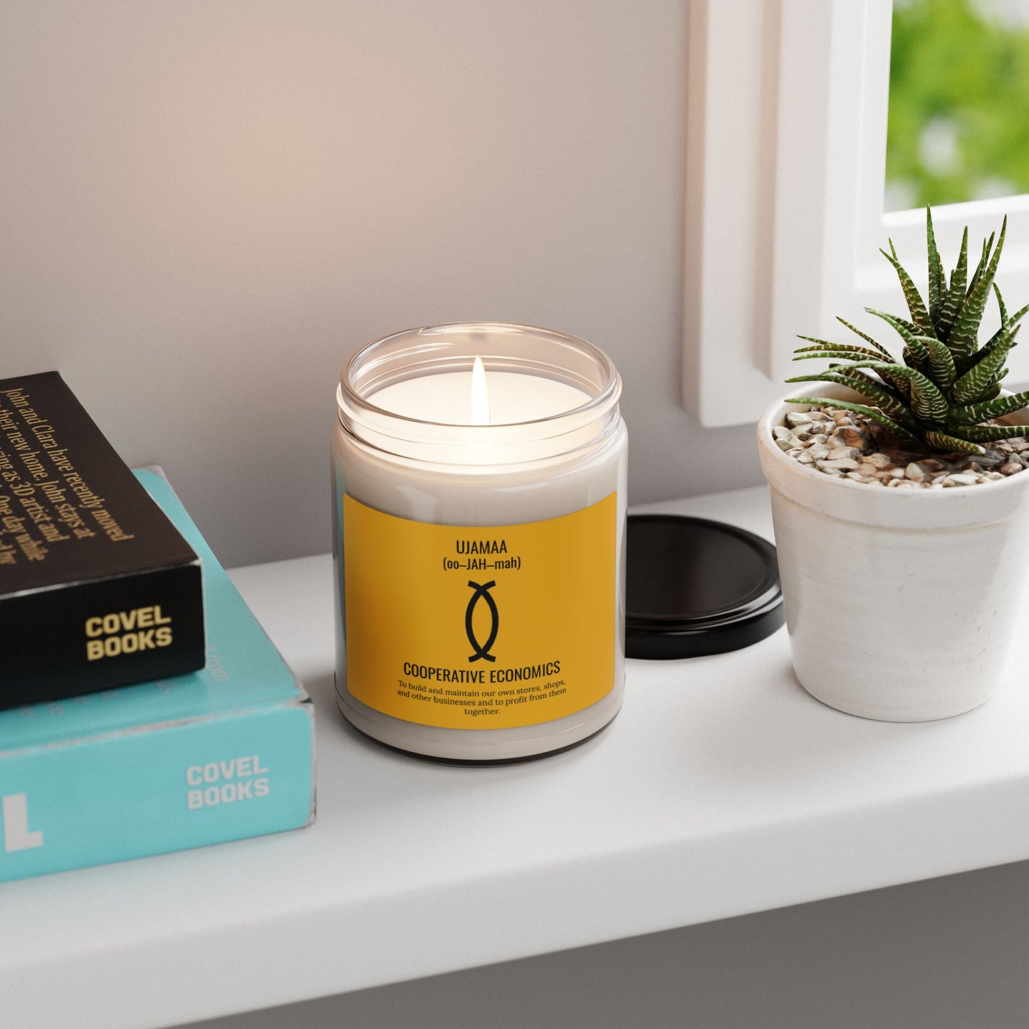 Ujamaa (Day 4) |Cooperative Economics | Candle |(Yellow Label)| 9 Oz