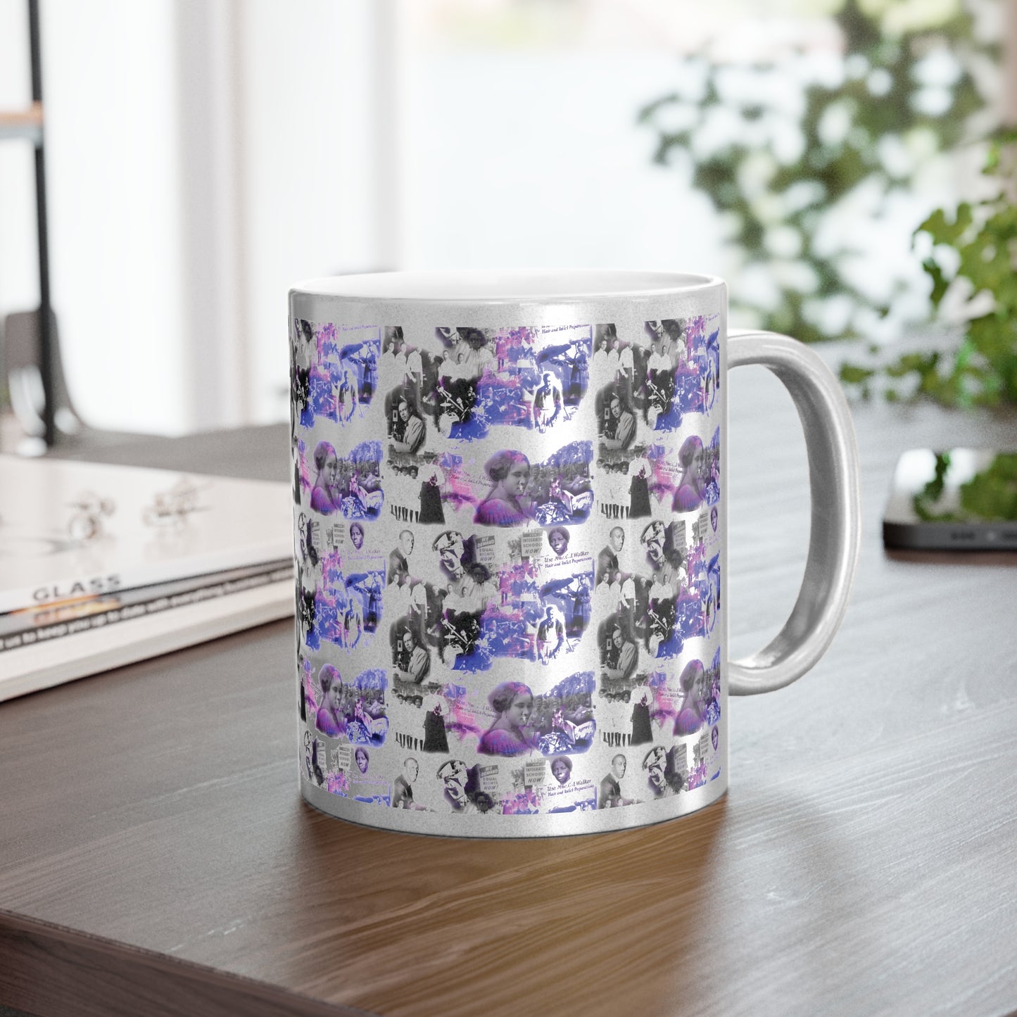 Black History 1920's Greatness (Purple) (Silver Metallic Version) |Coffee & Tea Mug | Full Print| 11 Oz.