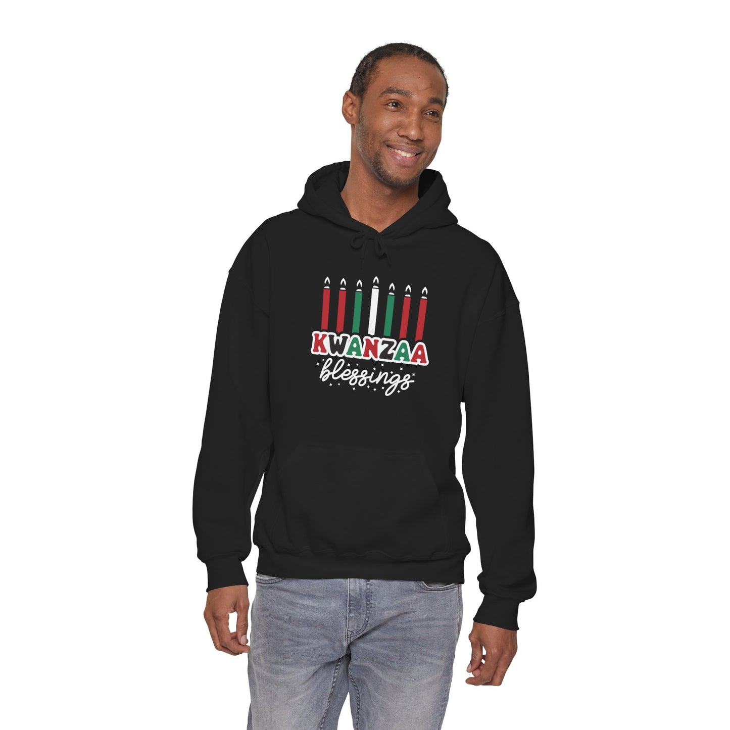 Kwanza Blessings | Version 1|Hooded Sweatshirt