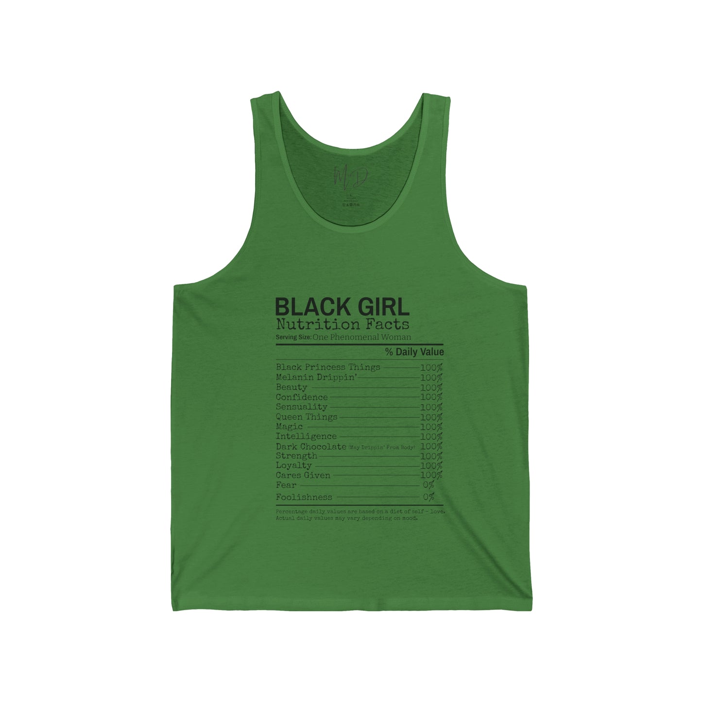 Black Girl Ingredients Tank Top Unisex