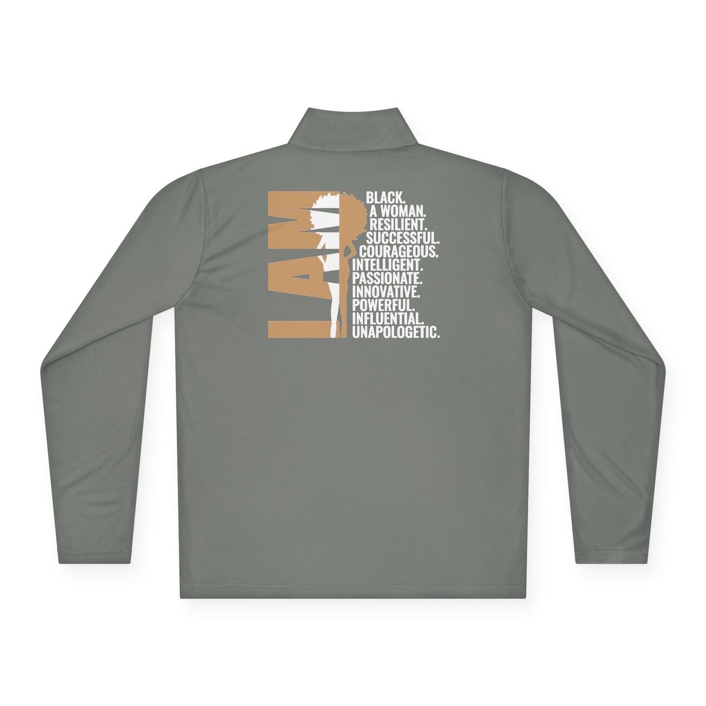 I’m Am | Version 2-SA-1| Quarter Zip Pullover| 2-Sided Print