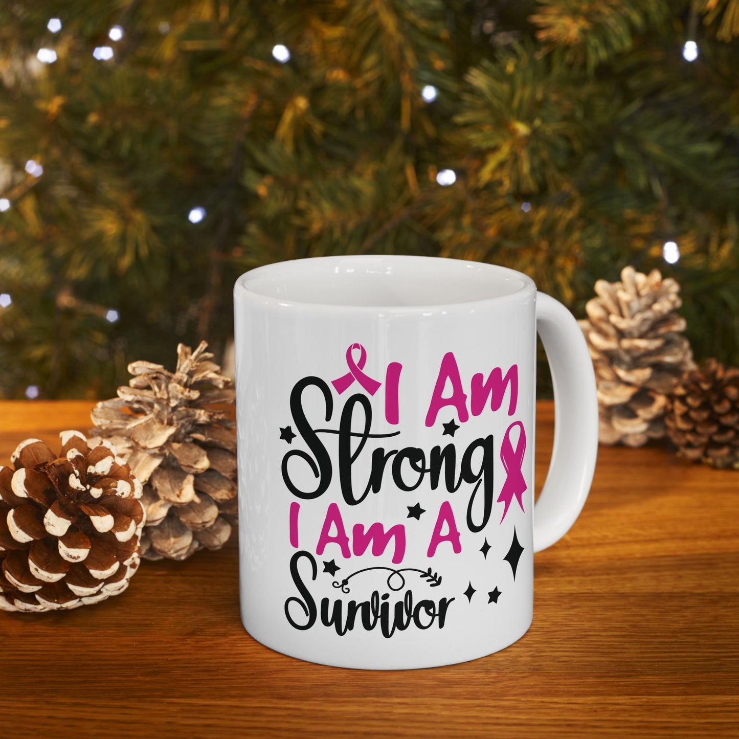 I Am Strong, I Am A Survivor| Coffee & Tea Mug | 2-Sided Print| 11 Oz