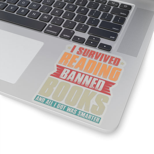 I Survived Reading Banned Books | Kriss-Cut Stickers | Multicolor